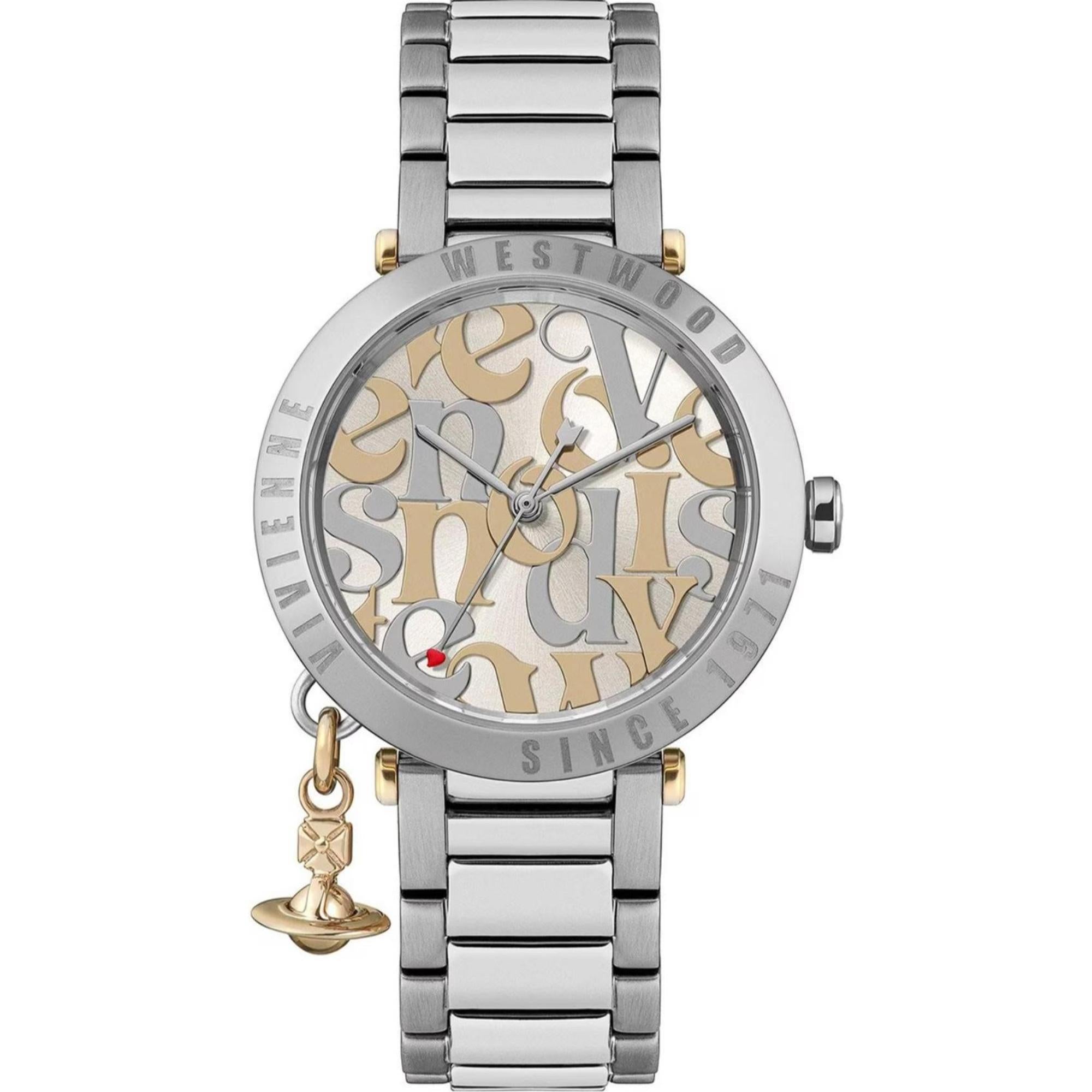 Vivienne Westwood Orb Logomania Silver Dial Women's Watch VV315WSSL