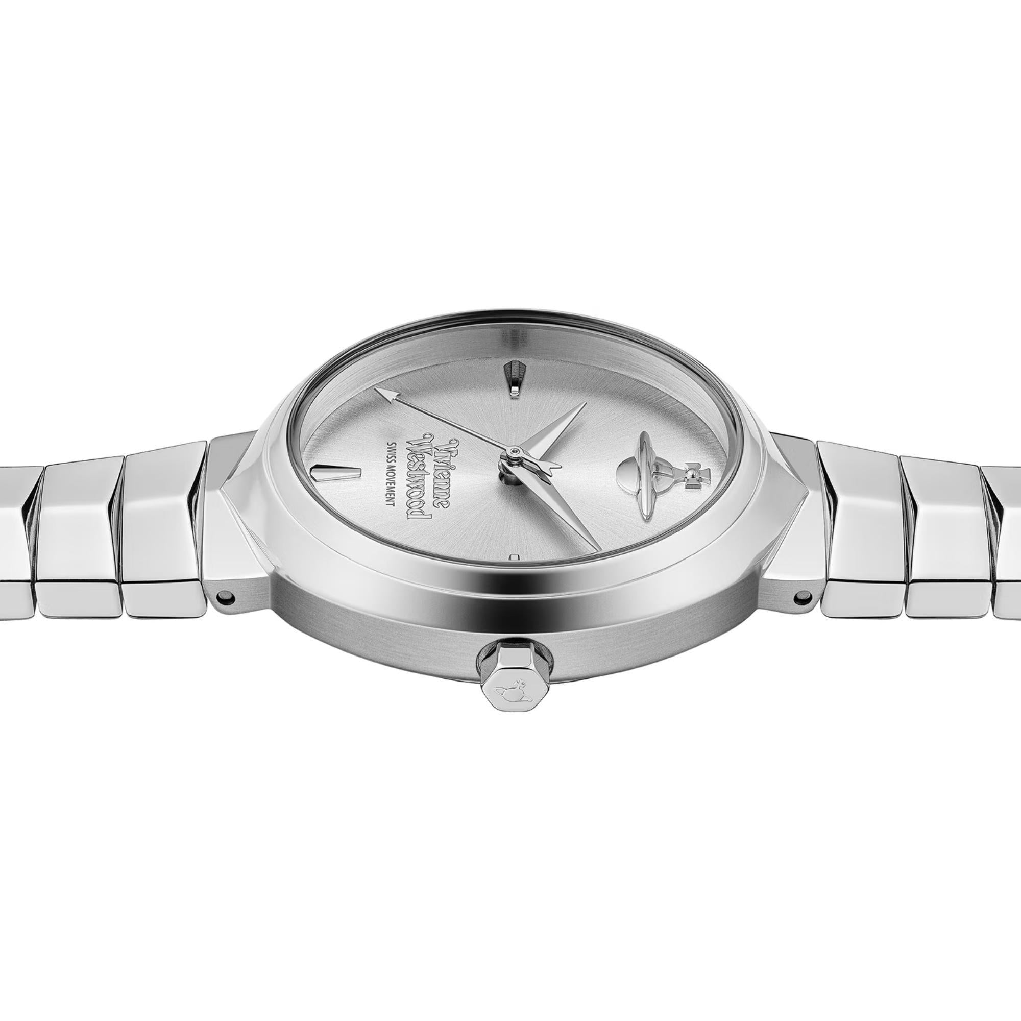 Vivienne Westwood Armour Silbernes Zifferblatt Damen Uhr VV314SLSL