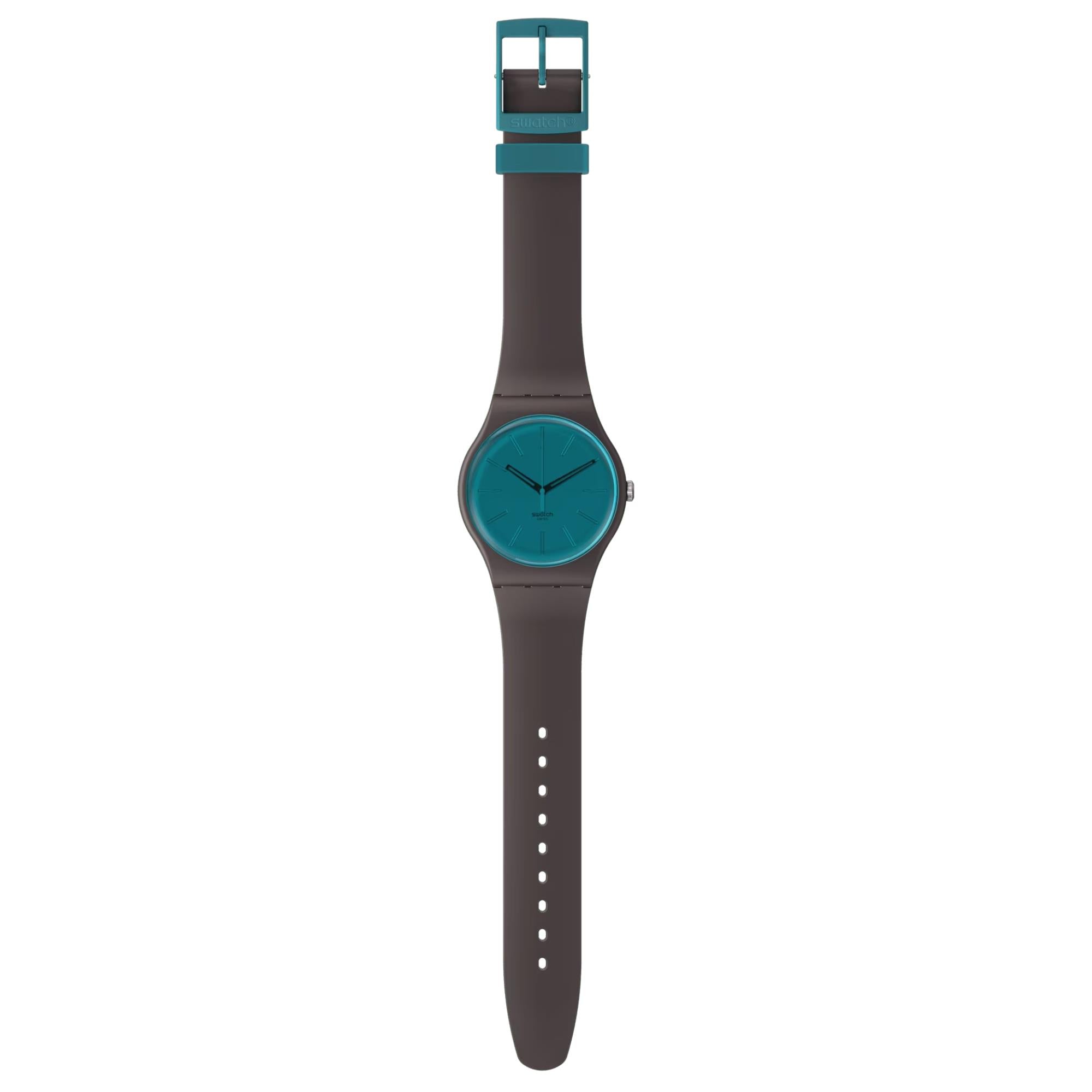 Swatch Dark Duality Blue Dial Bio-sourced Watch SO29C100