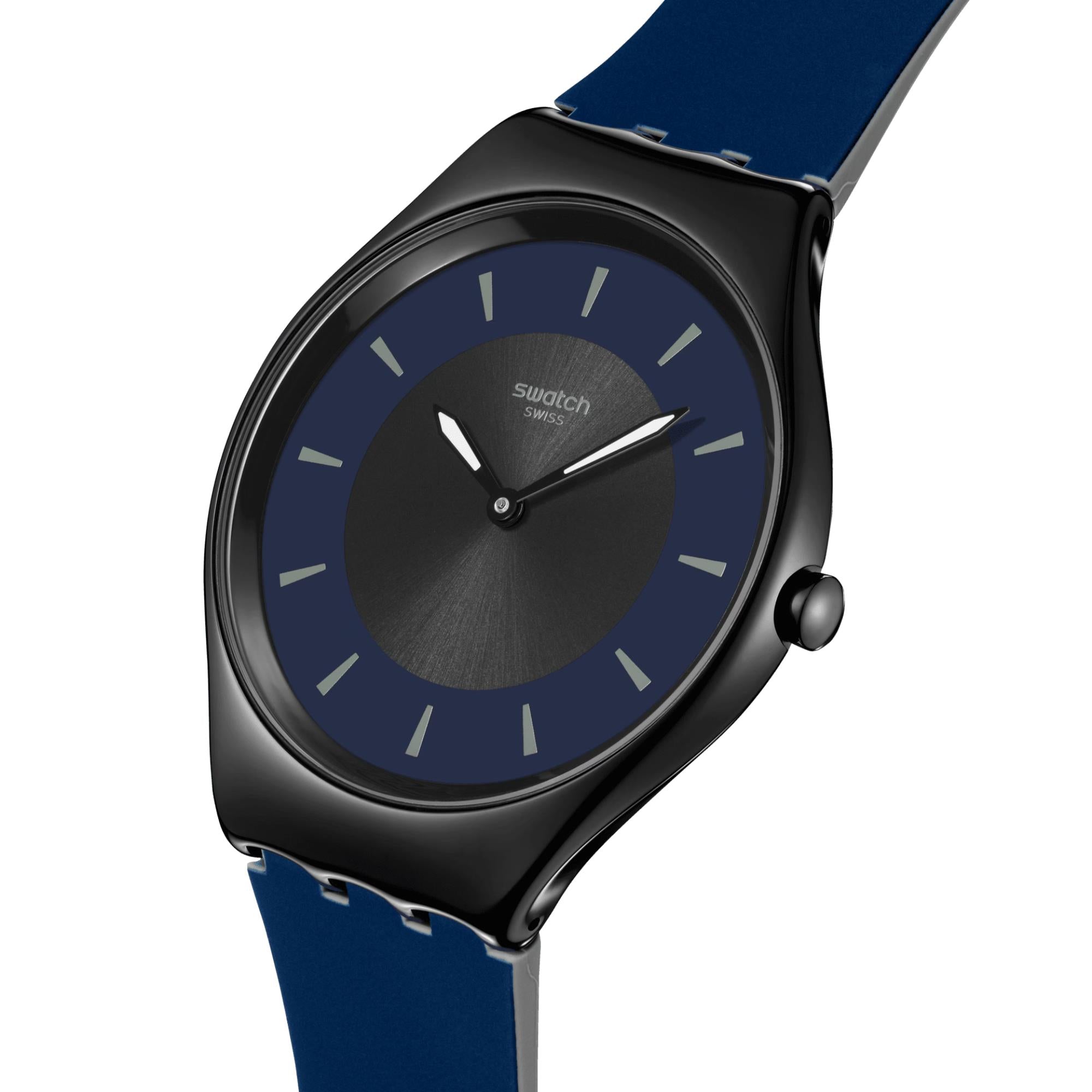 Swatch Duet At Dusk Black Dial Silicone Watch SYXB108
