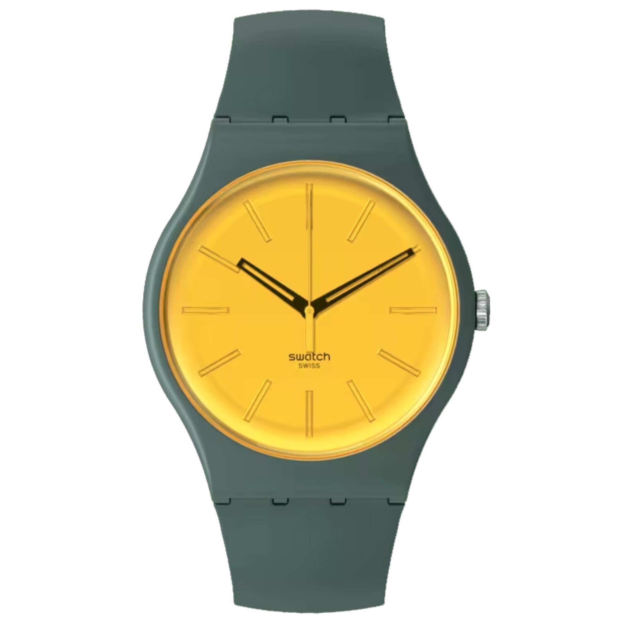Swatch Gold In The Garden Gold Dial Watch SO29G103