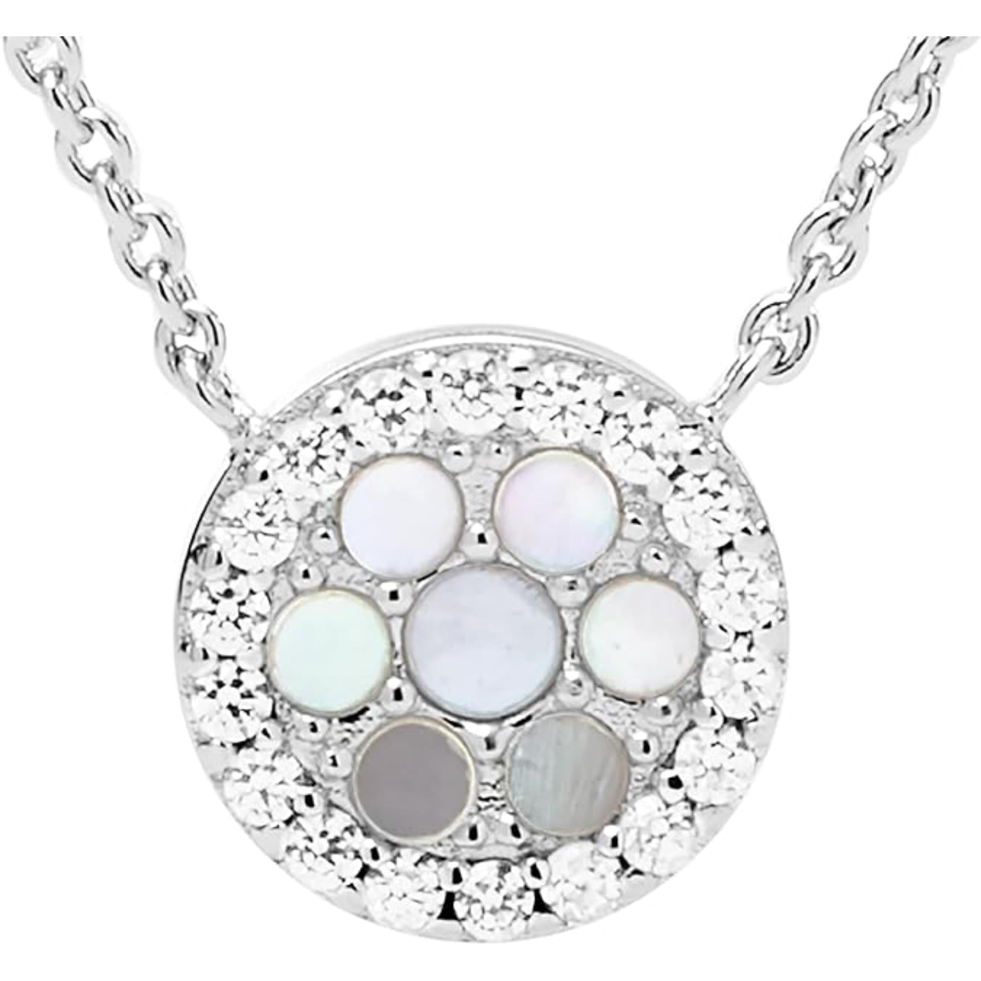 Fossil Sterling Mother-of-Pearl Women's Necklace JFS00520040