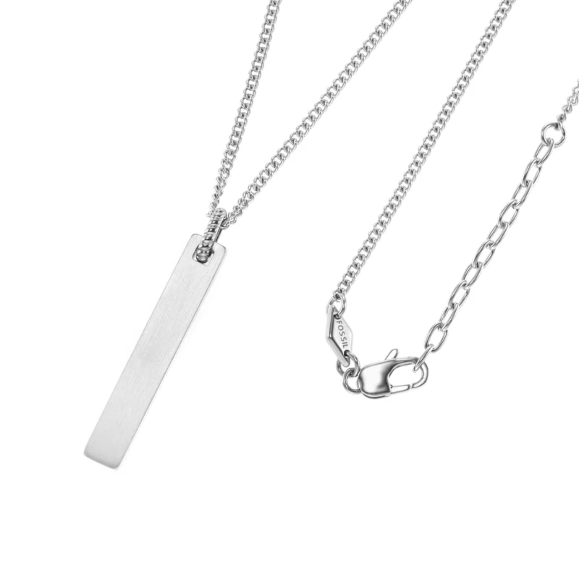 Fossil Vintage Casual Stainless Steel Men's Necklace JF03988040