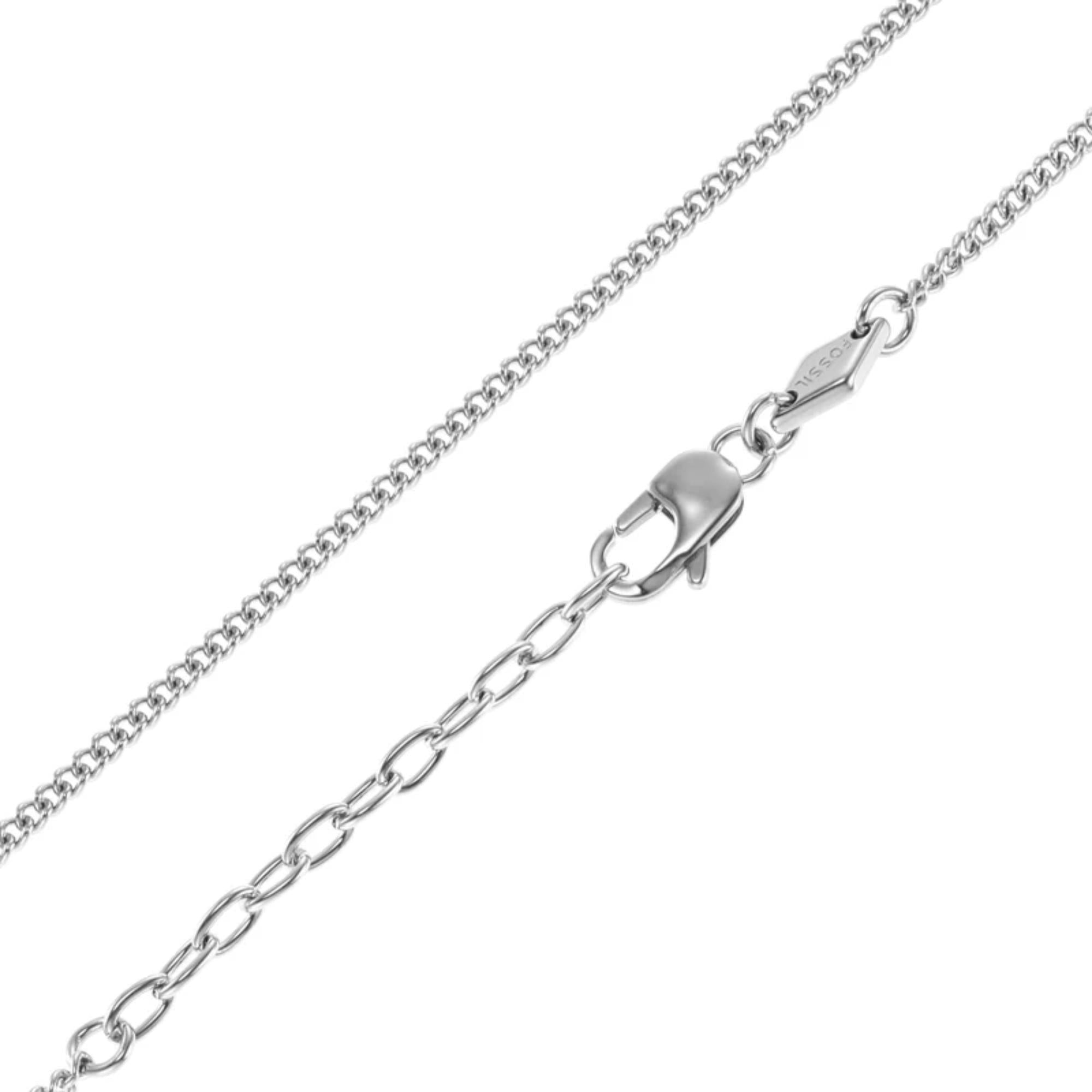 Fossil Vintage Casual Stainless Steel Men's Necklace JF03988040
