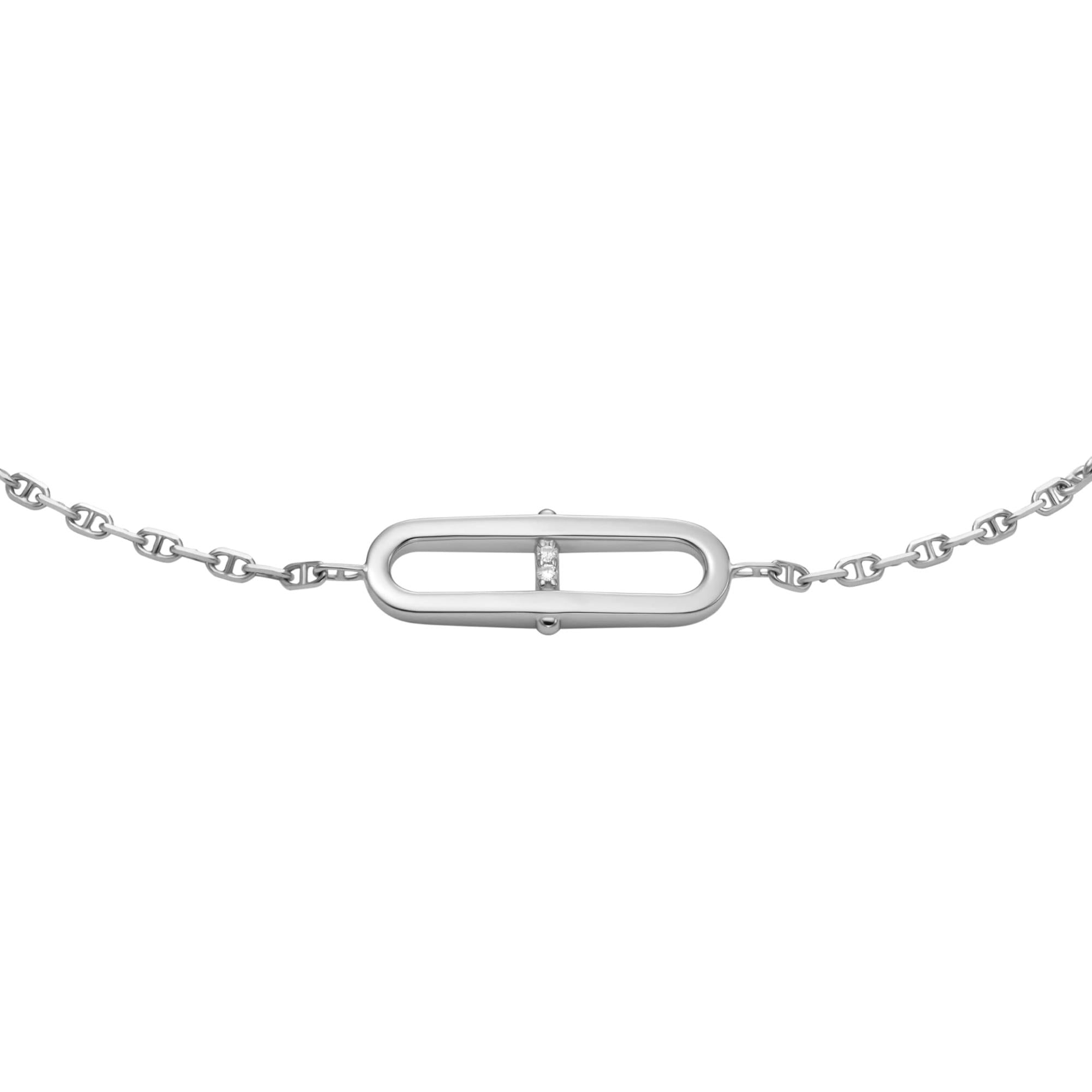 Fossil Sterling Heritage Station Armreif aus Sterlingsilber für Damen JFS00637040