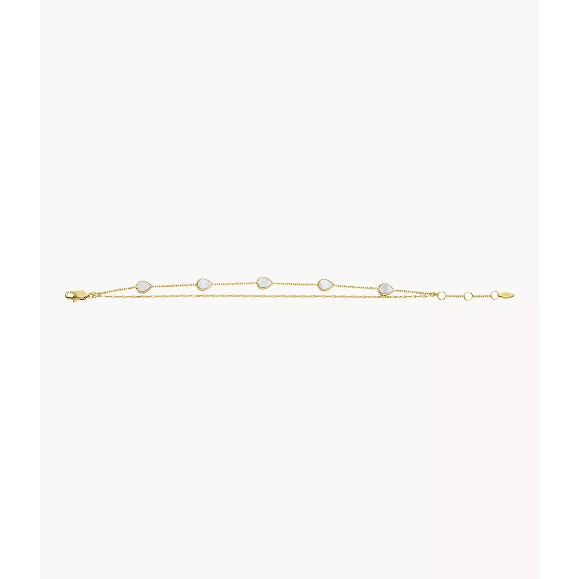 Fossil Mother-of-Pearl Chain Ladies Bracelet JF04317710
