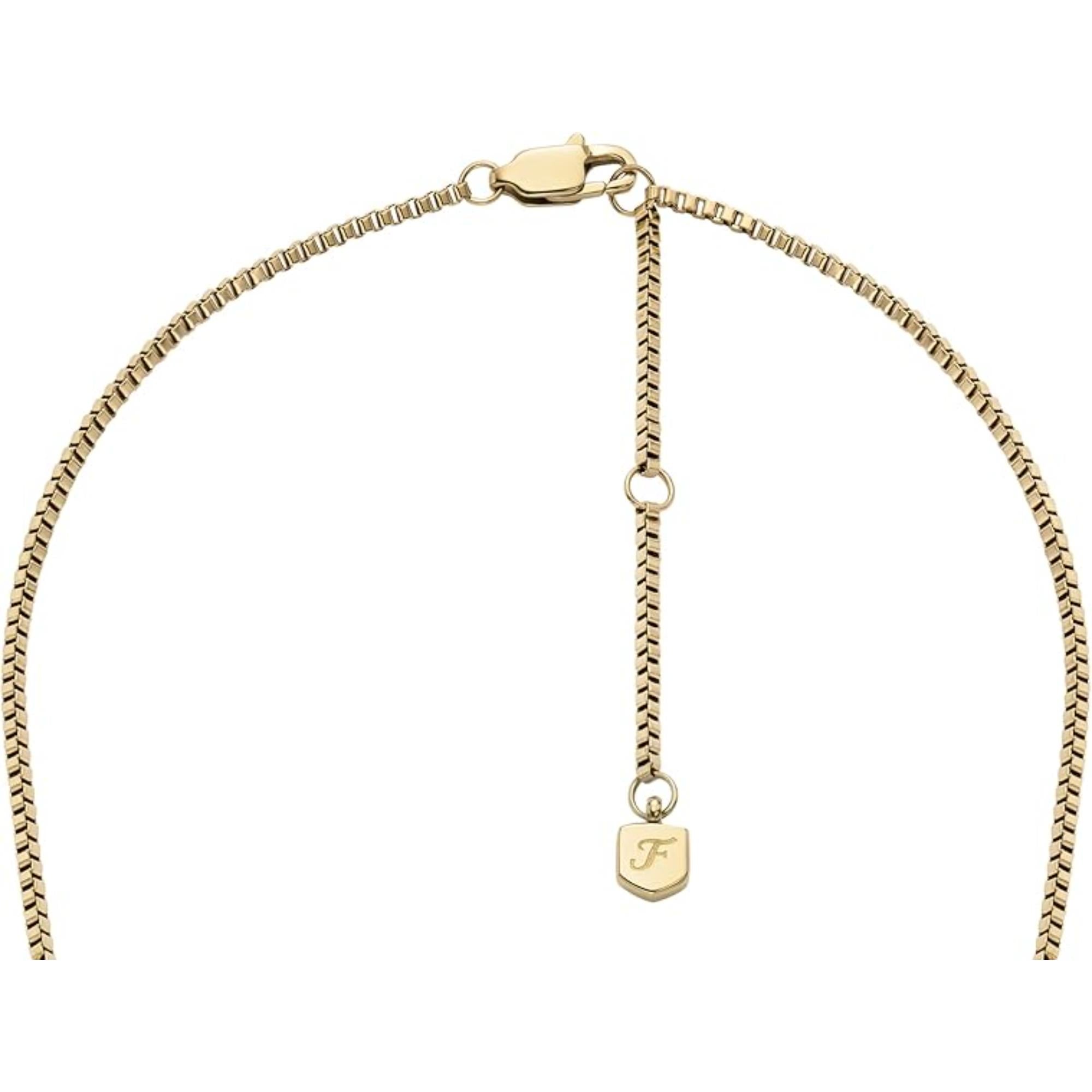 Fossil All Stacked Up Gold-Tone Women's Necklace JA7248710