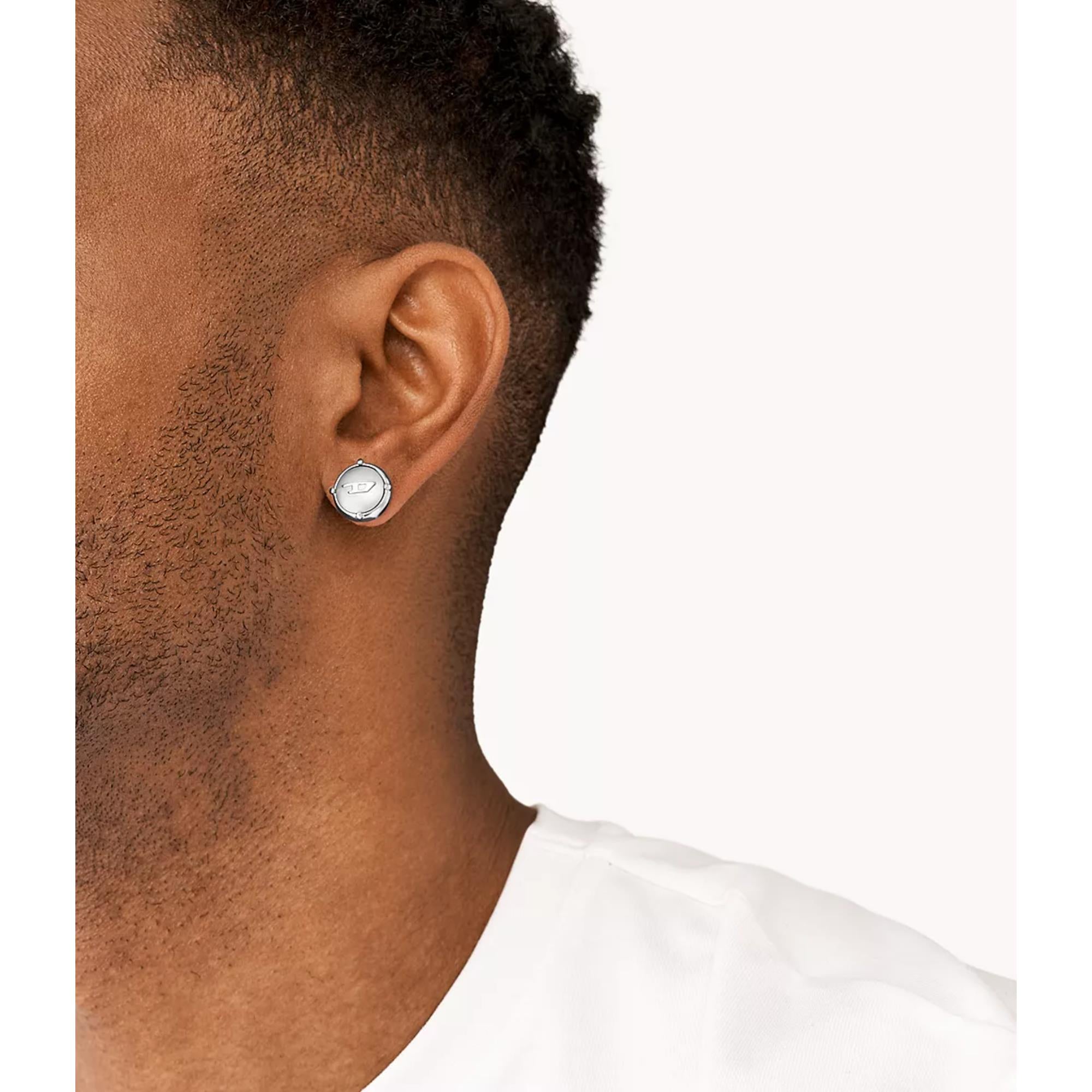 Diesel Unisex Stainless Steel Stud Earring - DX1495040