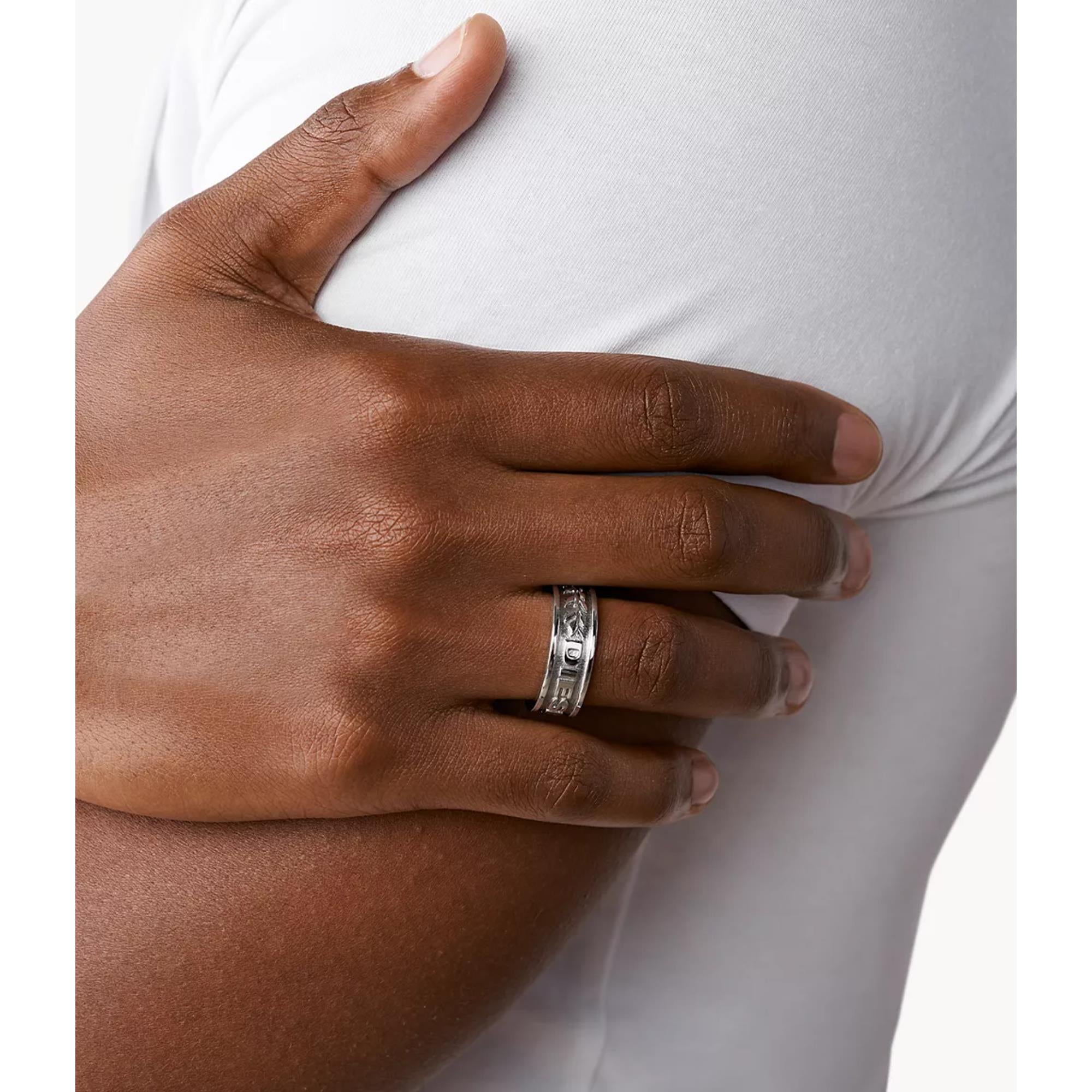 Diesel Men’s Gunmetal-Tone Ring for Men DX1108060-9