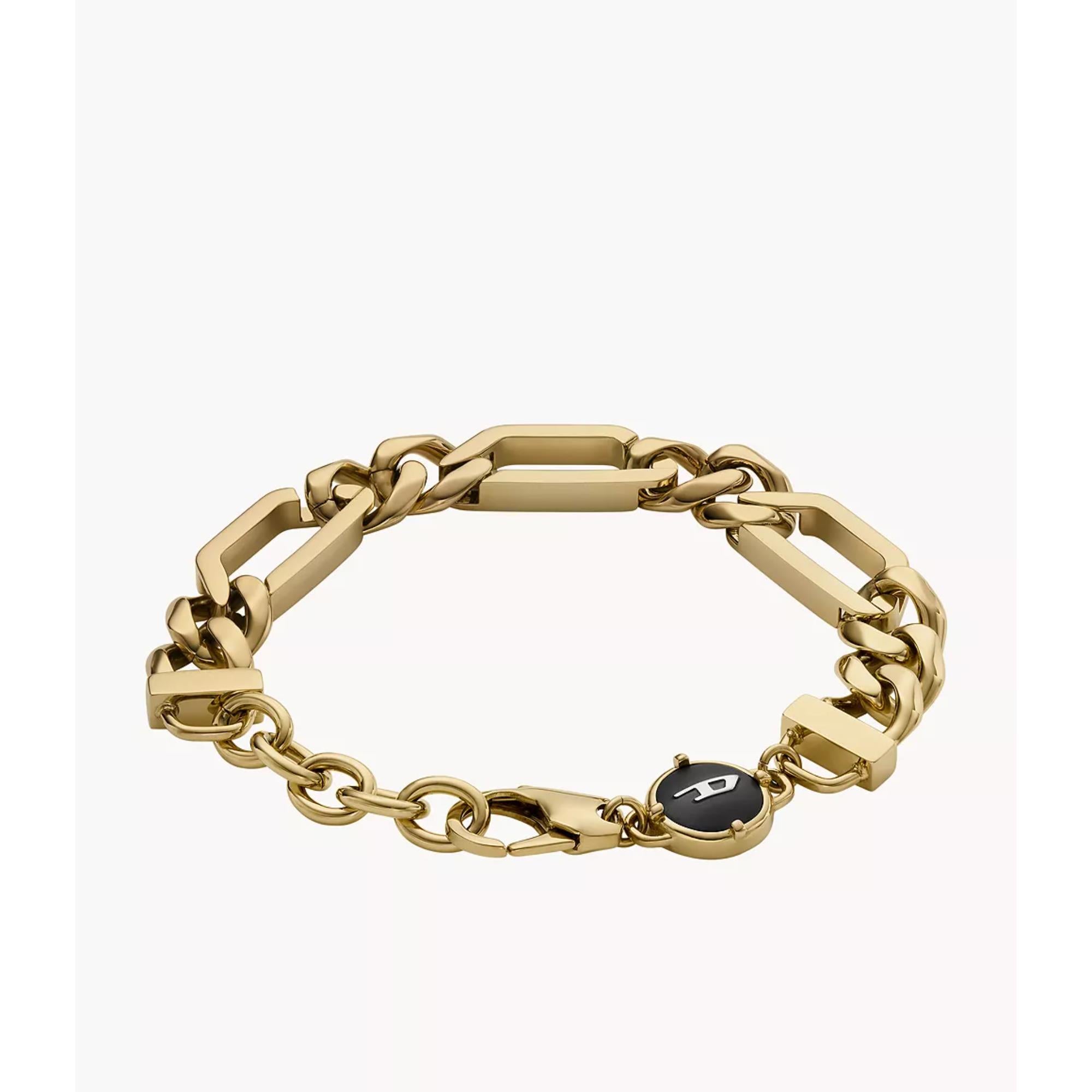 Diesel Gold-Tone Stainless Steel Chain Unisex DX1471710