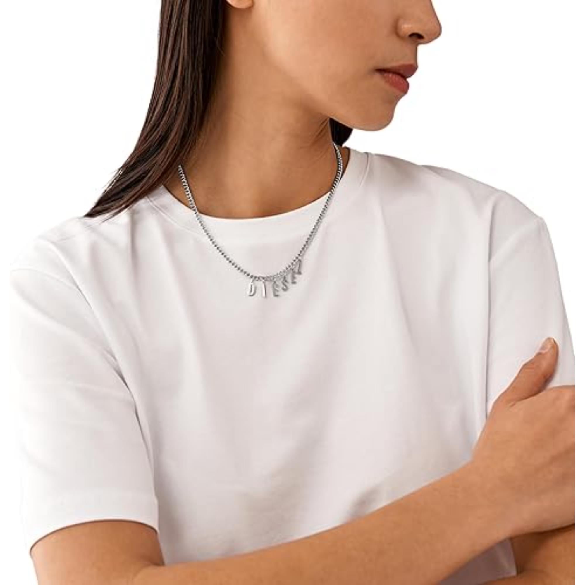 Diesel Stainless Steel Chain Necklace DX1494040