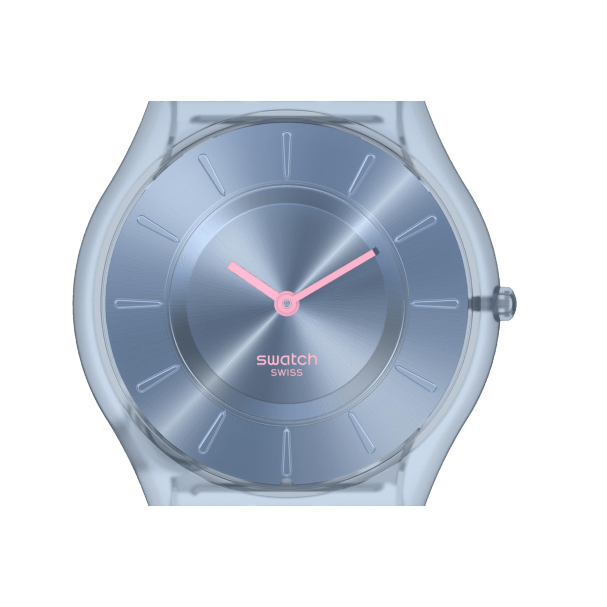 Swatch Denim Blaues Zifferblatt Damenarmbanduhr SS08N100-S14
