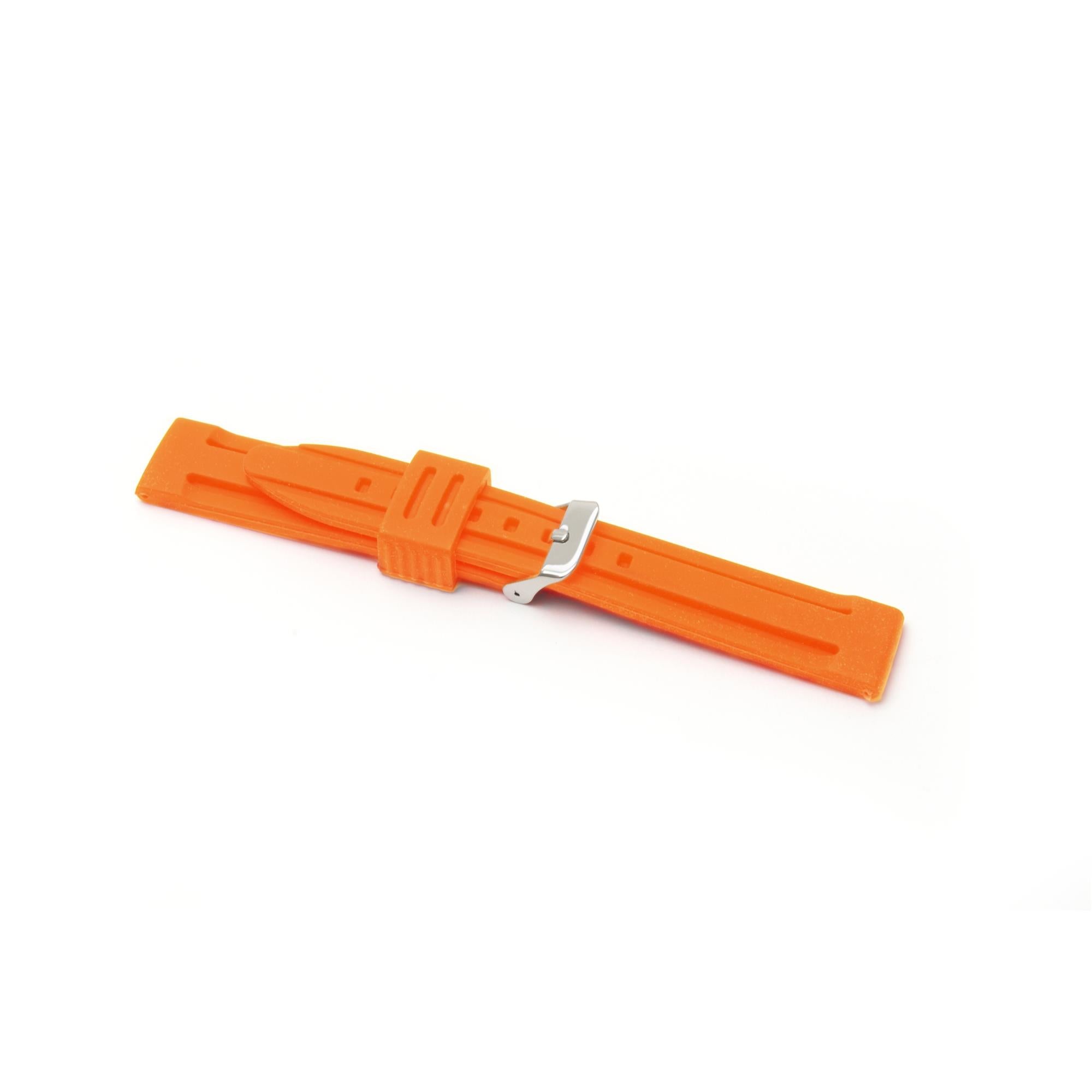 LBS Orange Silicone Watch Strap 8002/20 - WatchNation