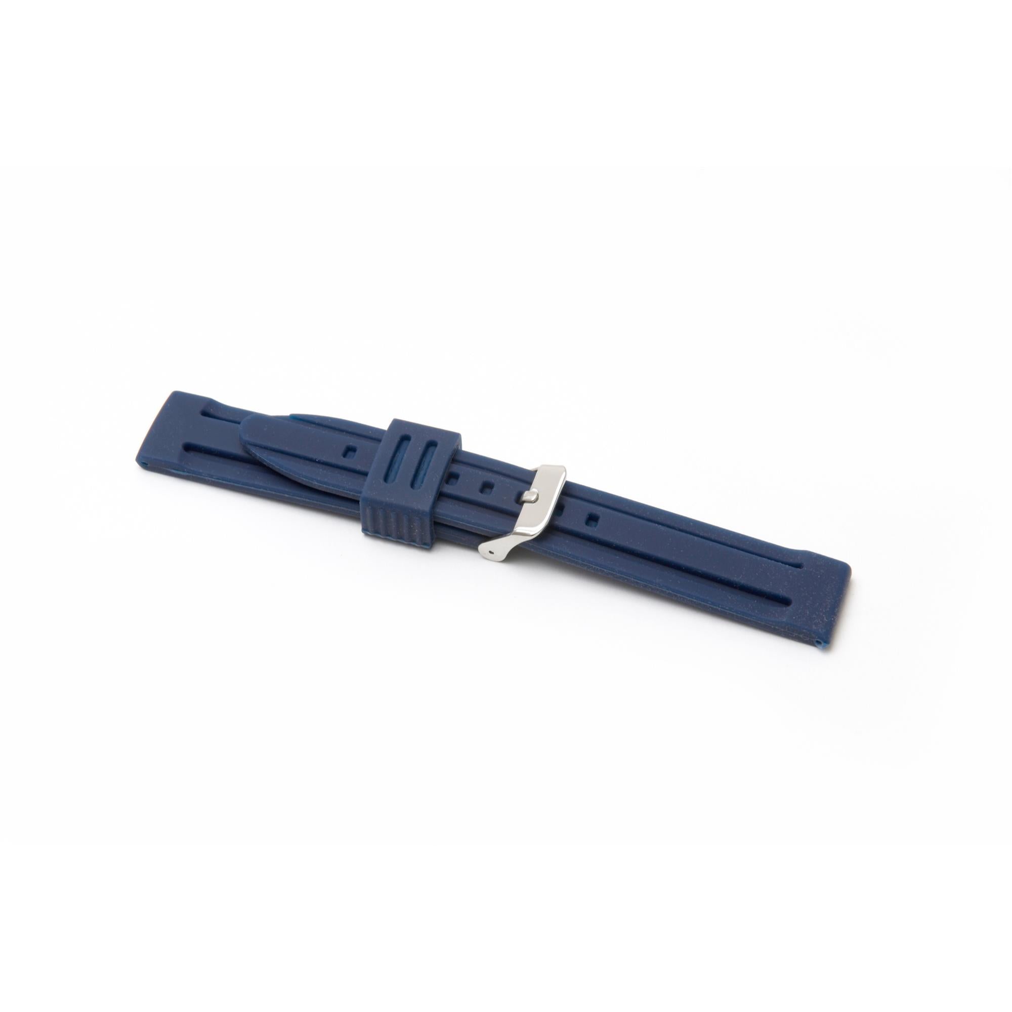 LBS Blue Silicone Watch Strap 8003/22 - WatchNation