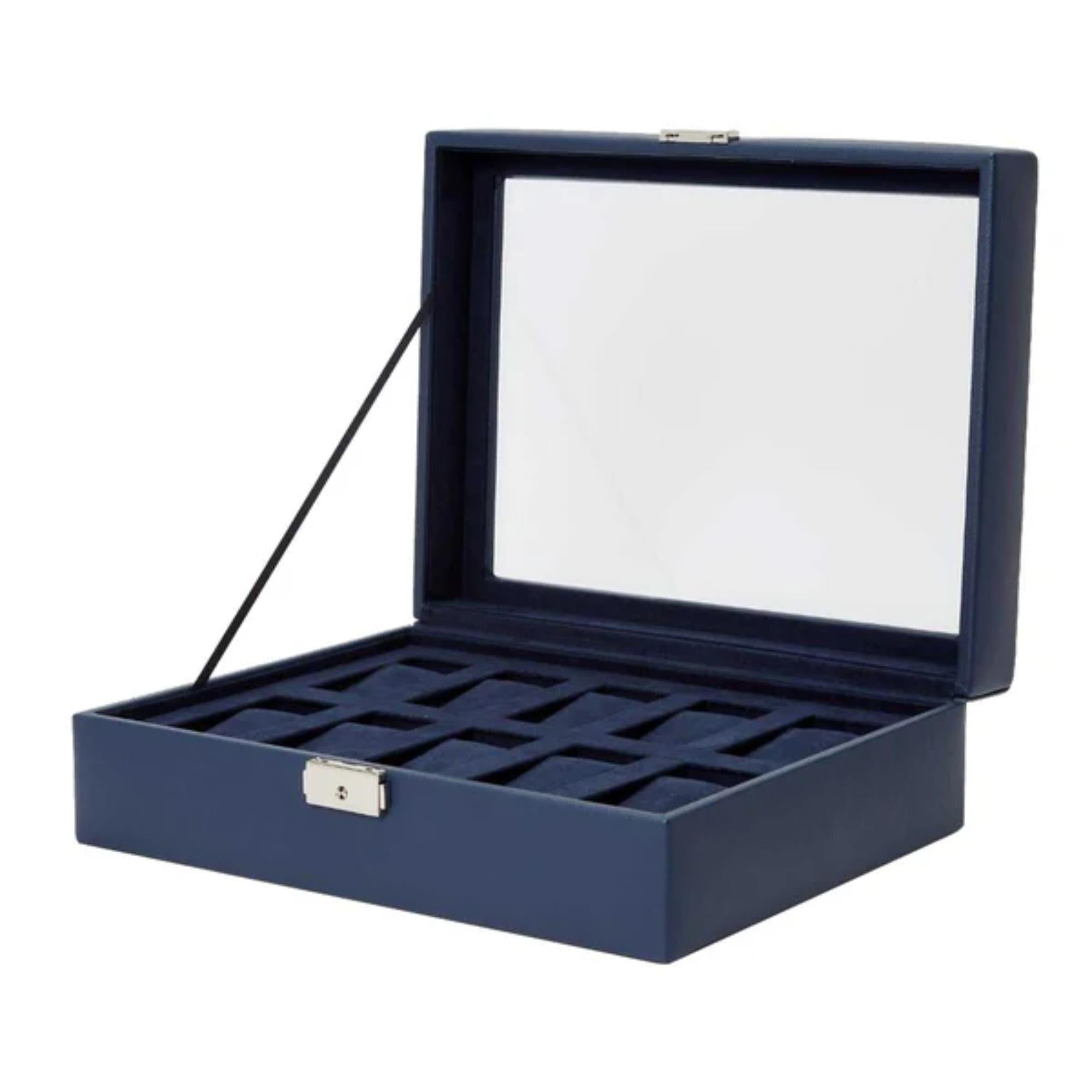 WOLF Heritage 10-teilige Uhrenbox Marine 995217