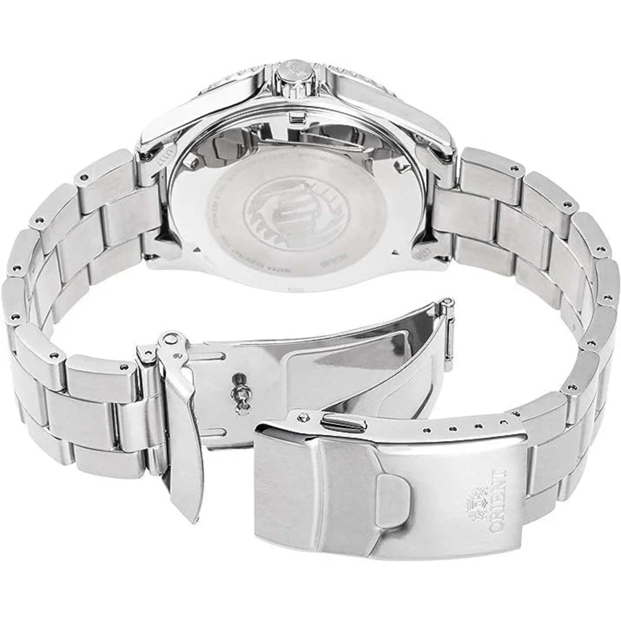 Orient Mako 42mm Green Dial Steel Mens Automatic Watch RA-AA0811E39B