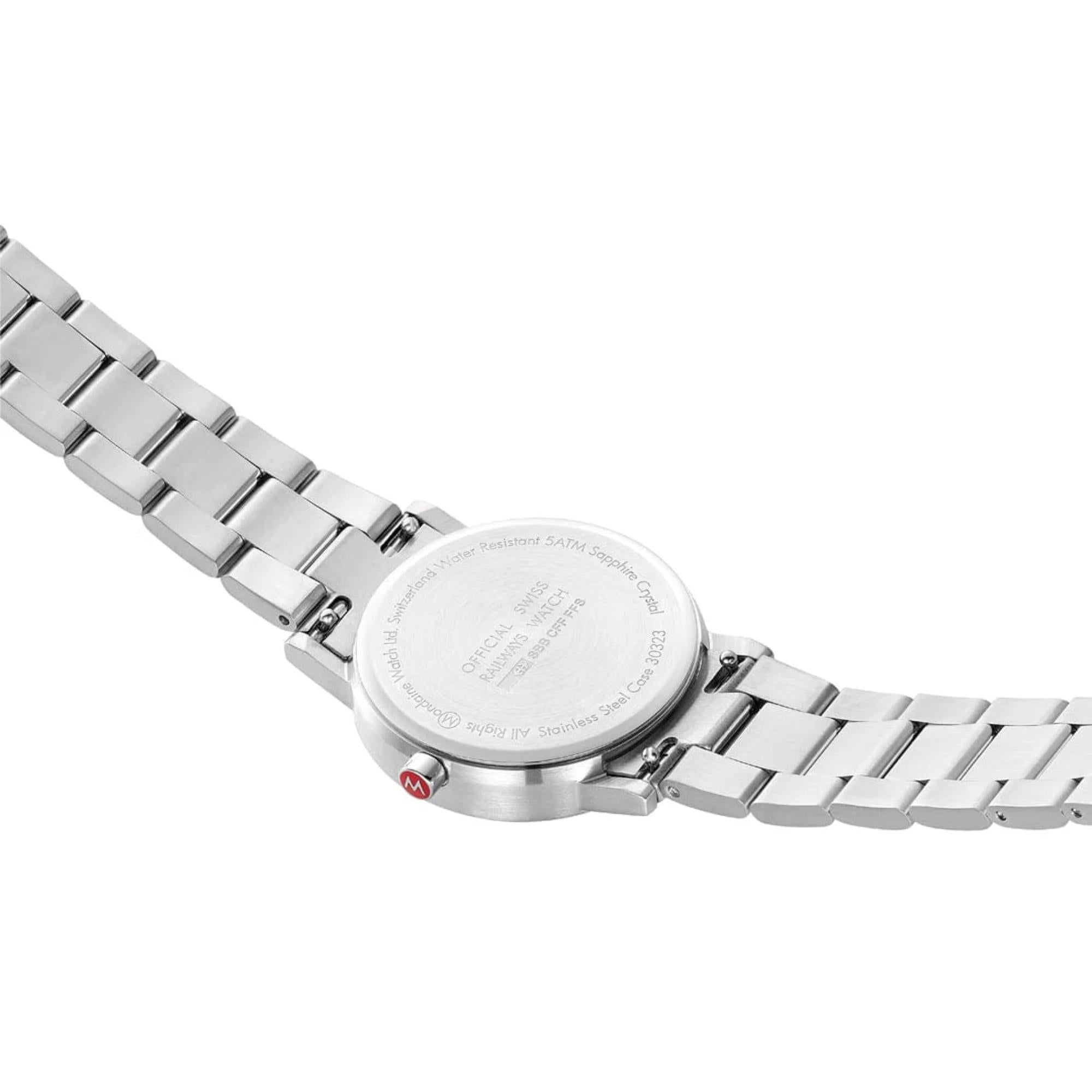 Mondaine Classic 30mm White Dial Steel Ladies Quartz Watch A658.30323.11SBJ
