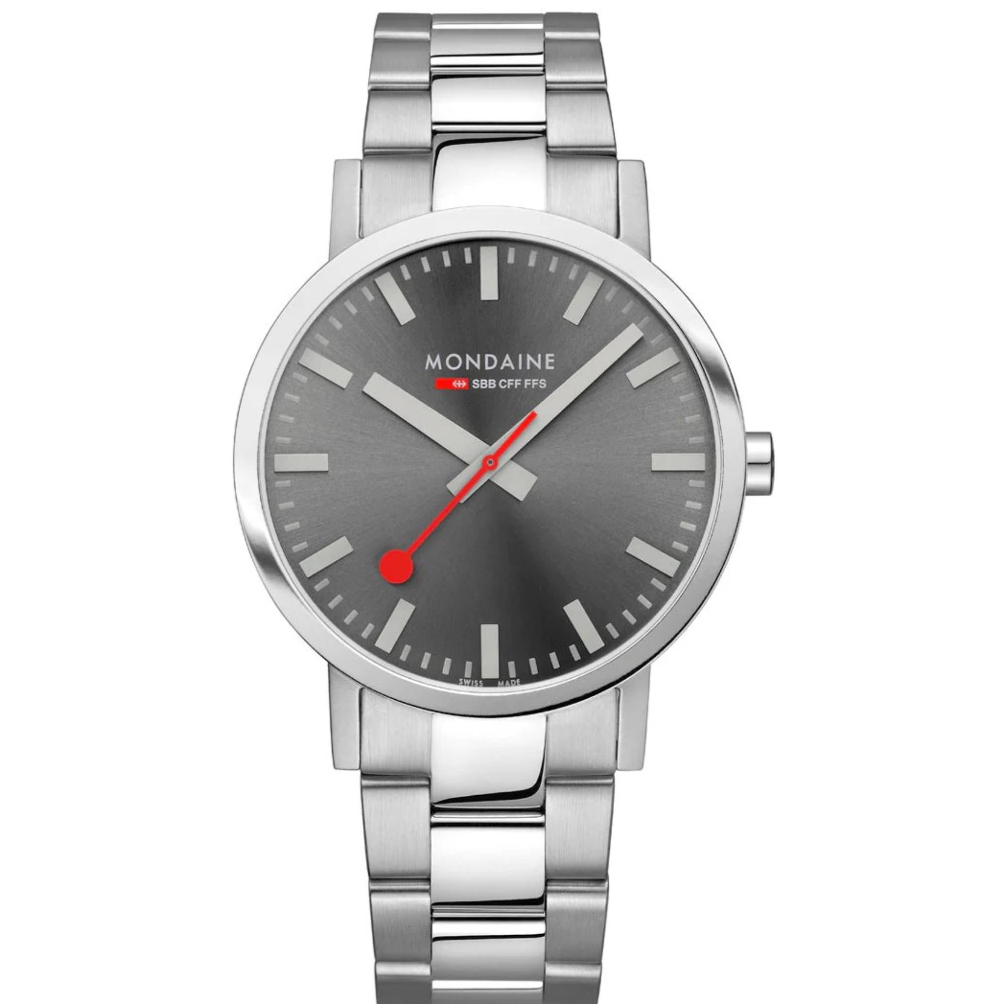 Mondaine Classic Quartz Grey Dial Unisex Watch A660.30360.81SBJ