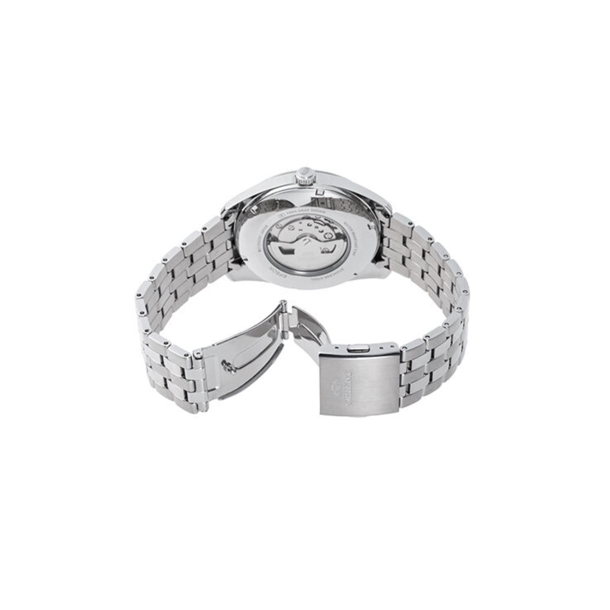 Orient RA-BA0003L30B stainless steel bracelet and clasp