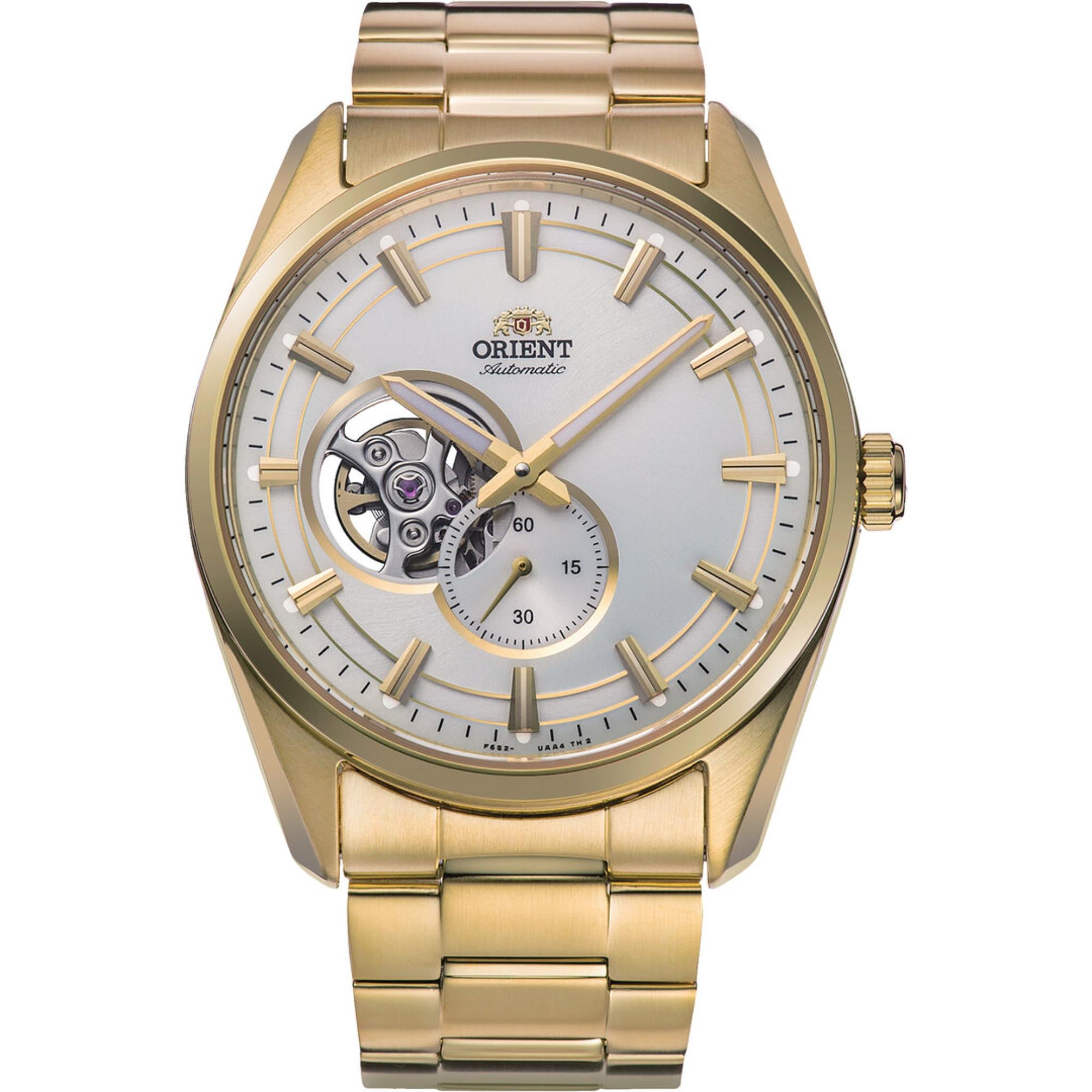 Orient Contemporary 41mm Semi Skeleton White Dial automatic watch RA-AR0007S30B front view