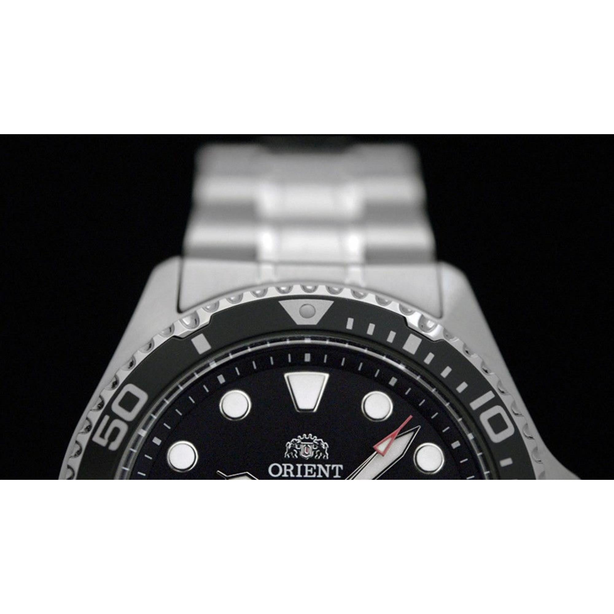 Orient Mako 41.5mm Black Dial Steel Mens Automatic Watch TAA02004B9