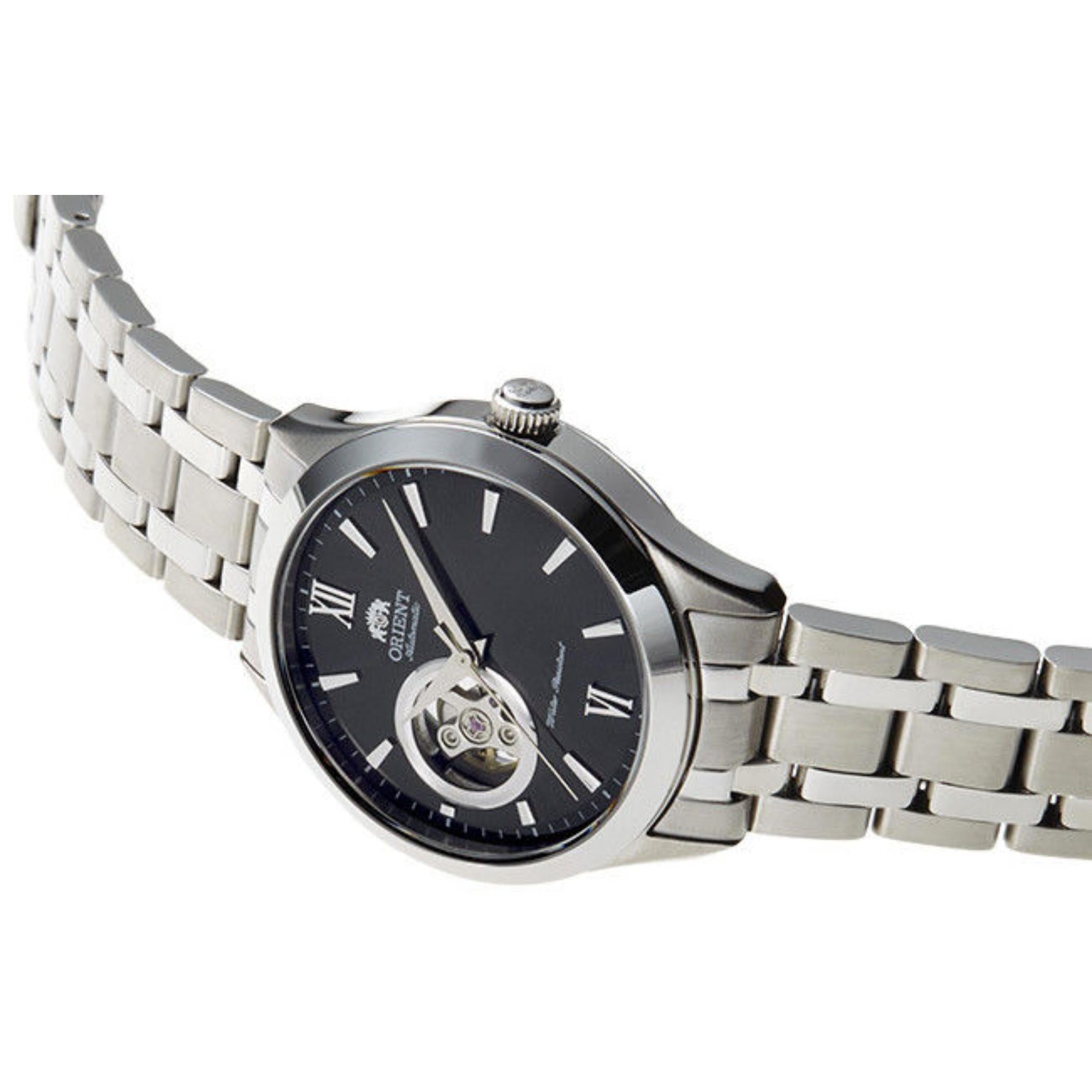Orient Contemporary Open-Heart Black Dial Men's Watch TAG03001B00