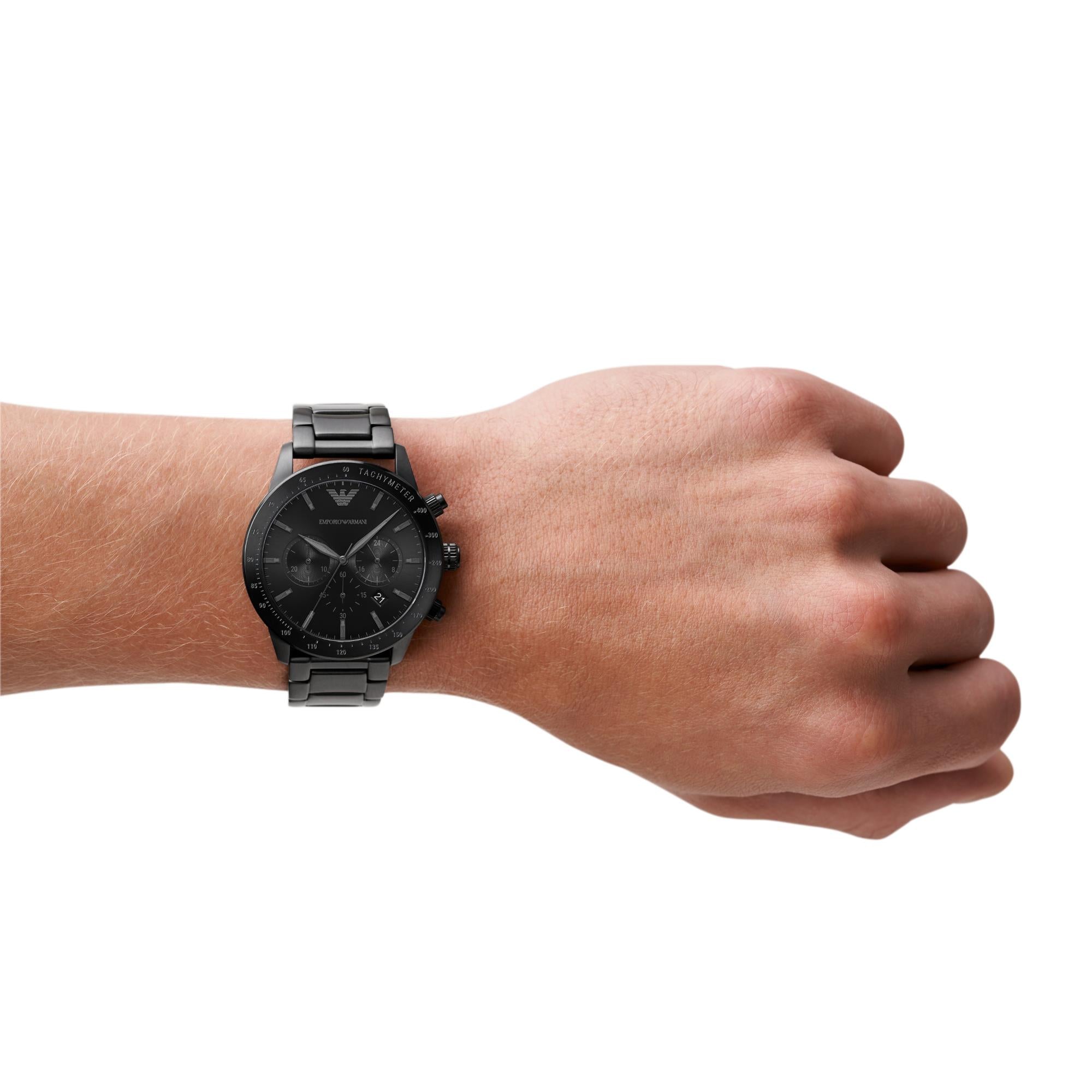 Emporio Armani Chronograph Black Dial Men's Watch AR11242