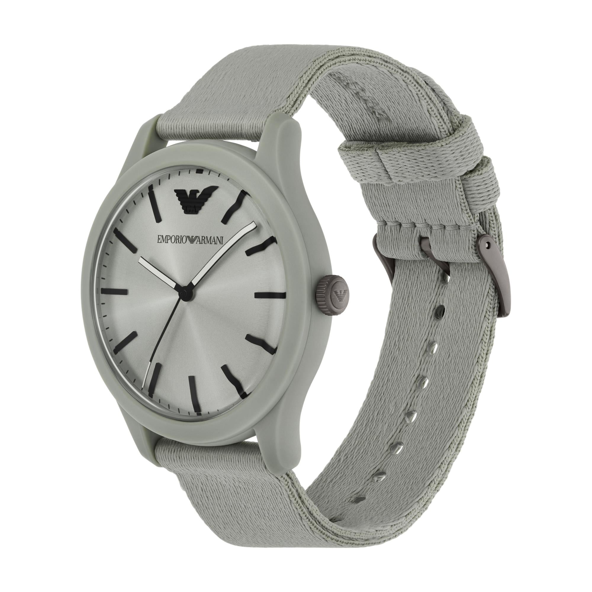 Emporio Armani Gianni T-Bar 45mm Gray Dial Mens Quartz Watch AR11653