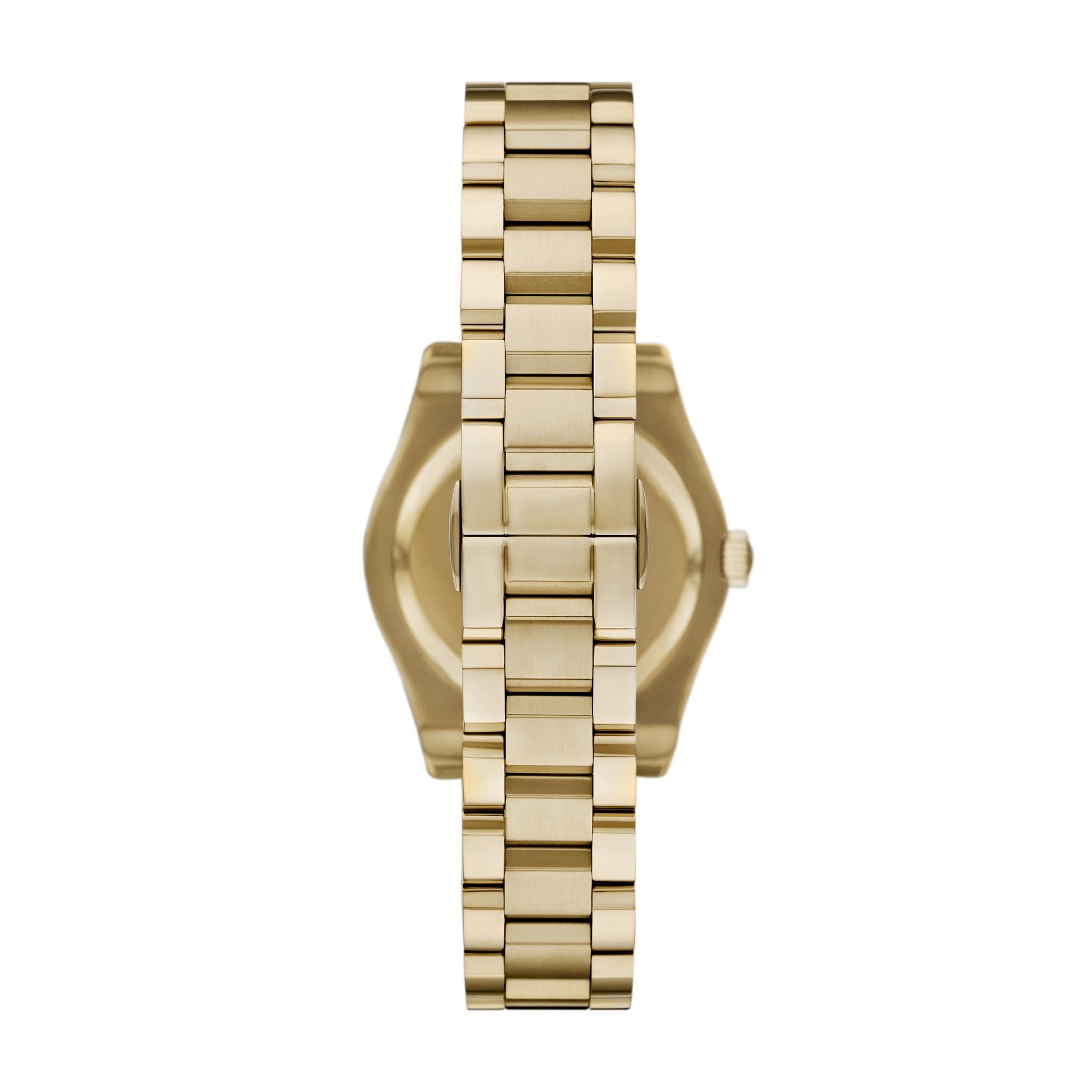 Emporio Armani Gianni T-Bar 32mm Mother Of Pearl Dial Steel Ladies Quartz Watch AR11657