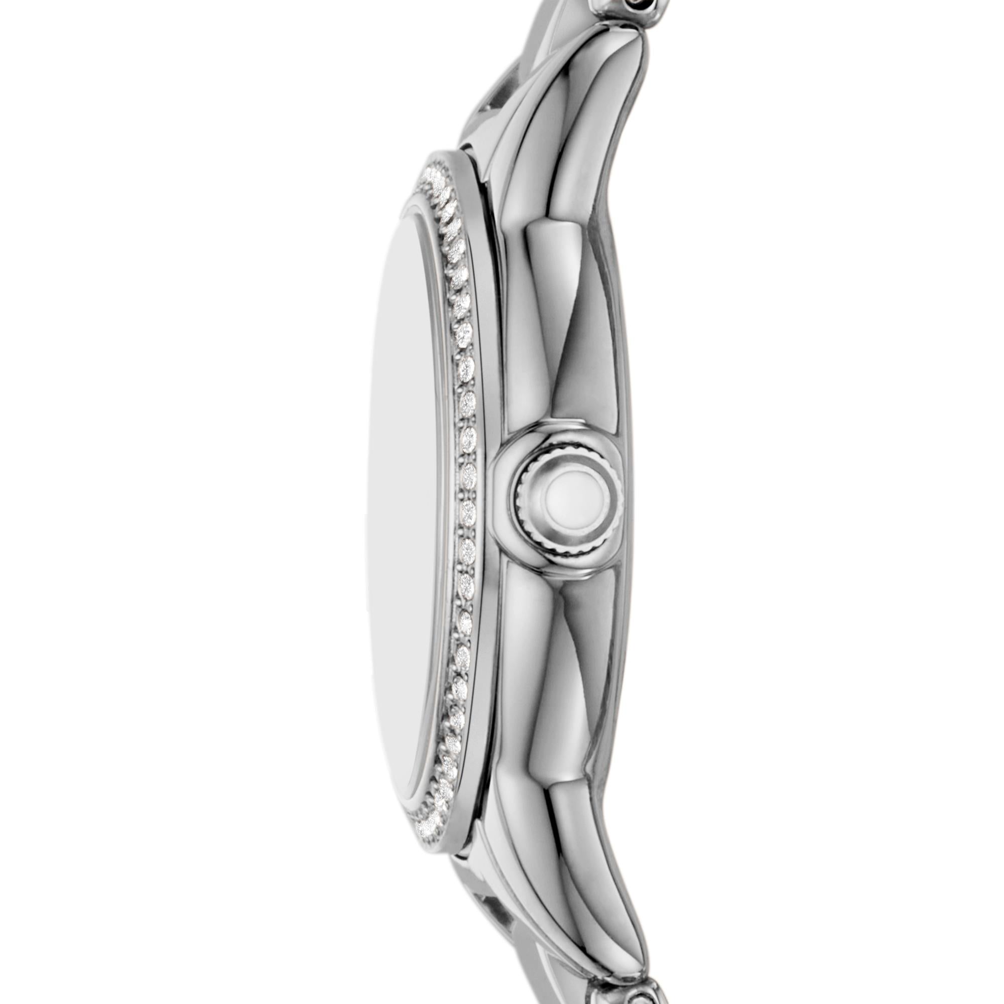 Emporio Armani Mia 26mm Perlmutt Zifferblatt Stahl Damen Quarz Uhr AR11669