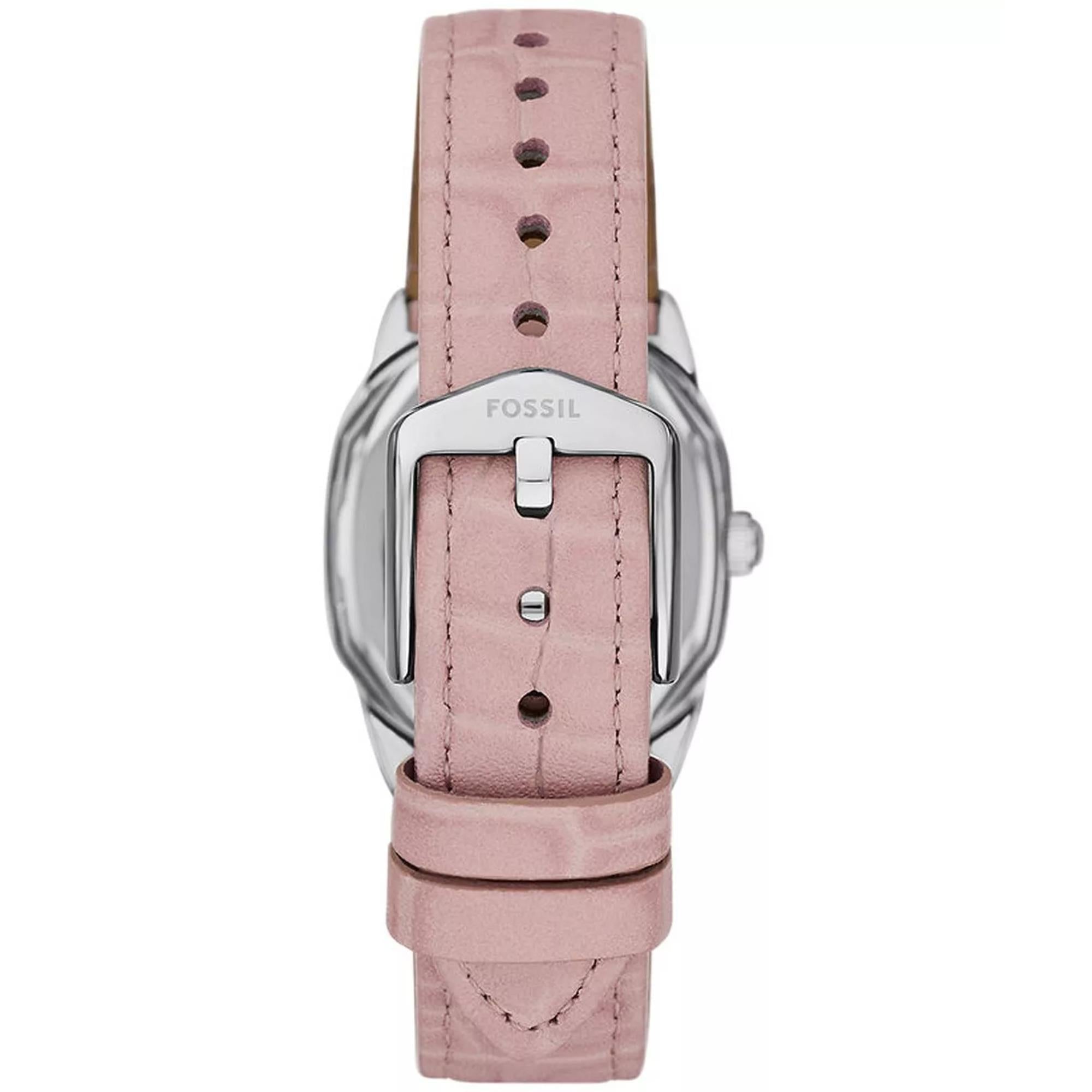 Fossil Harlow 27mm Cream Dial Leather Ladies Quartz Watch ES5406