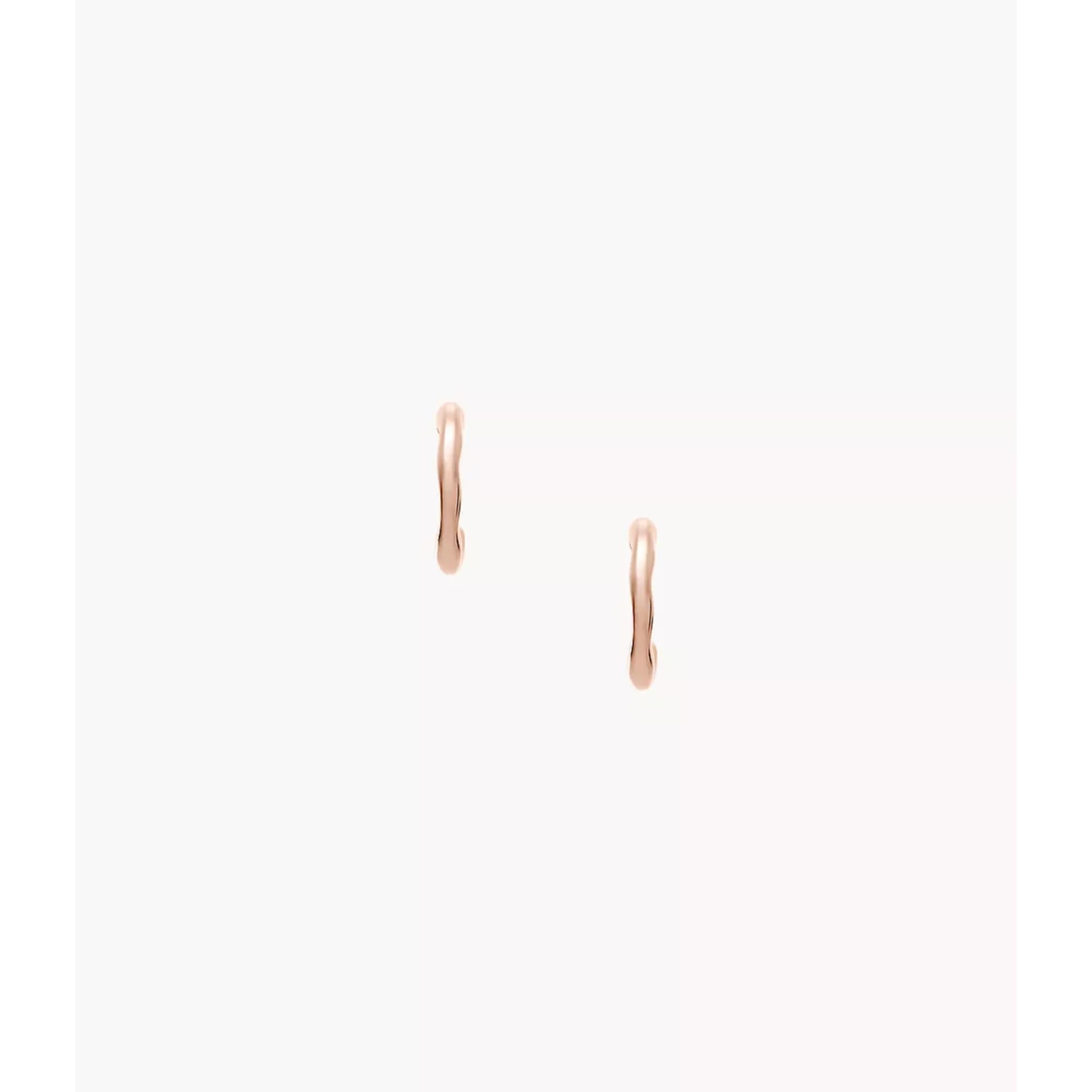 Skagen Moderne Stak Roségold-Tone Edelstahl Creolen Damen Ohrringe SKJ1873791