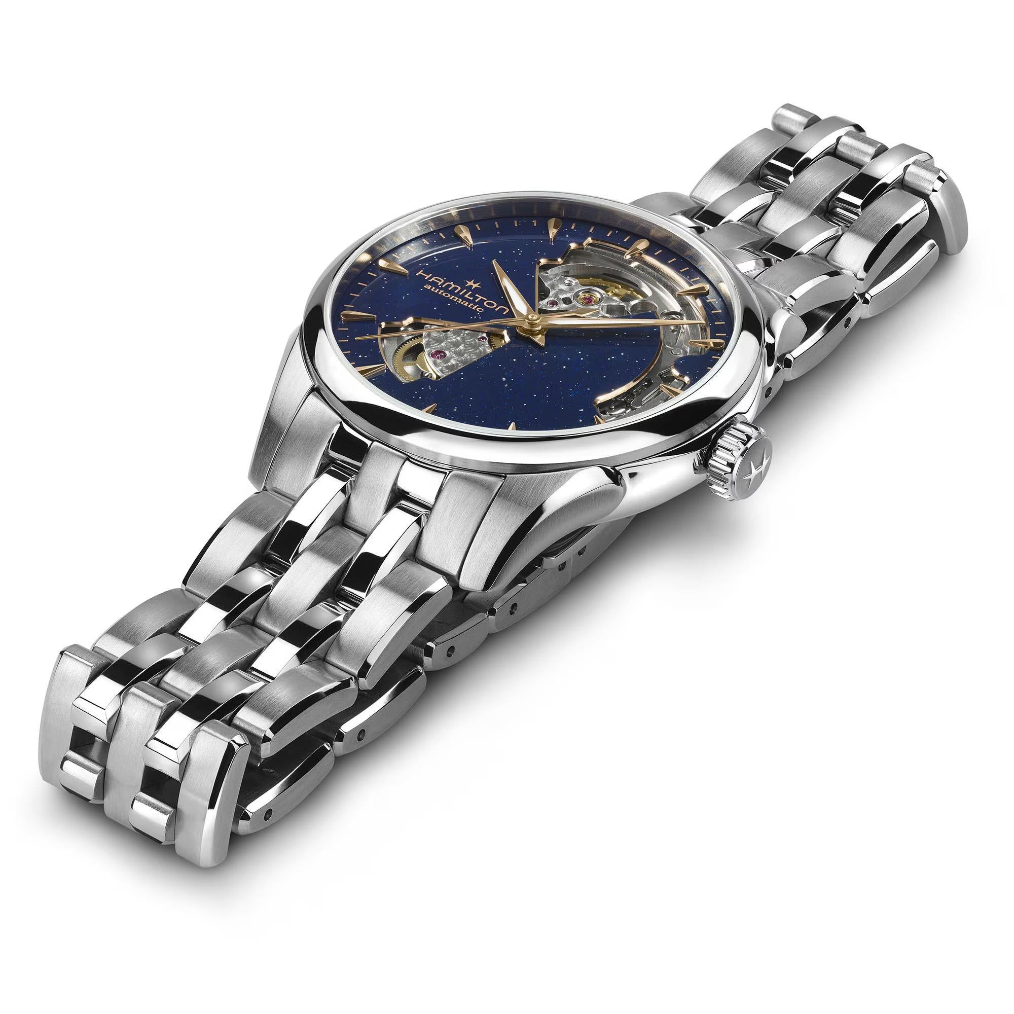 Hamilton Jazzmaster 36mm Open Heart Blue Dial Steel Automatic Watch H32215142