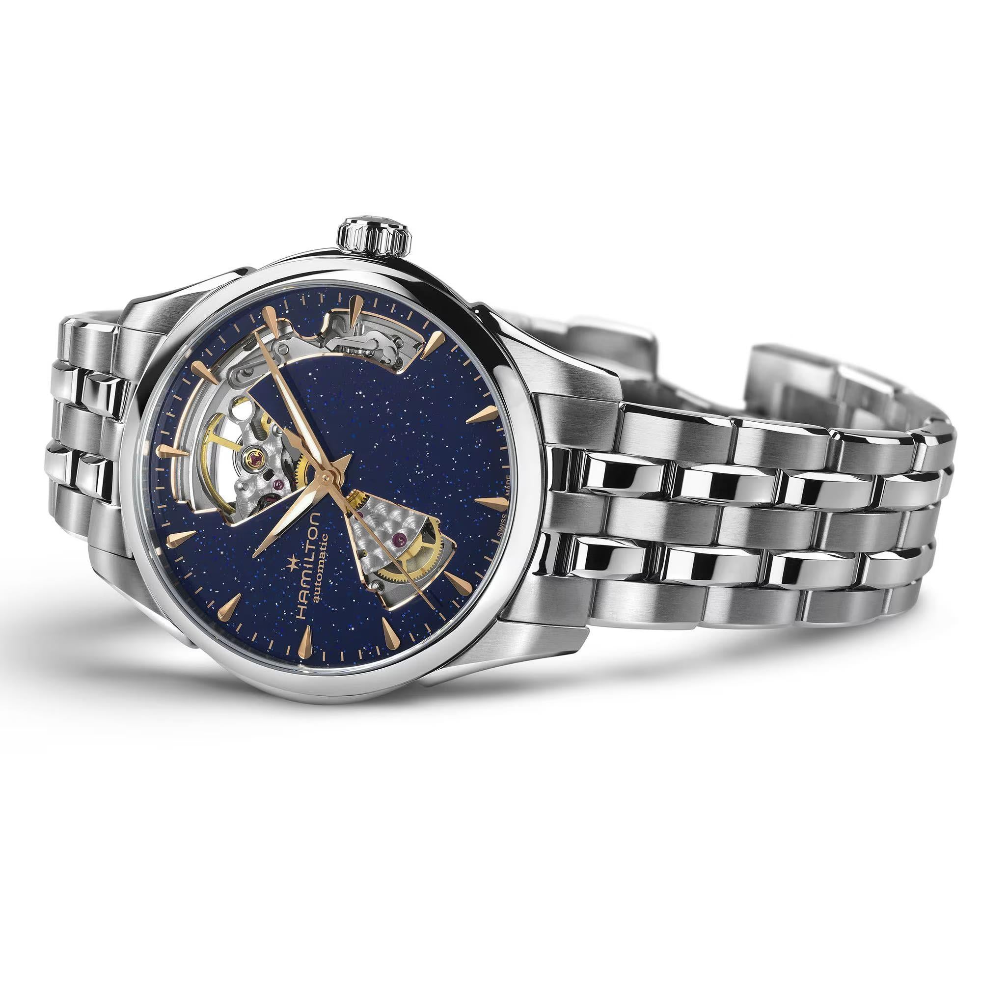 Hamilton Jazzmaster 36mm Open Heart Blue Dial Steel Automatic Watch H32215142