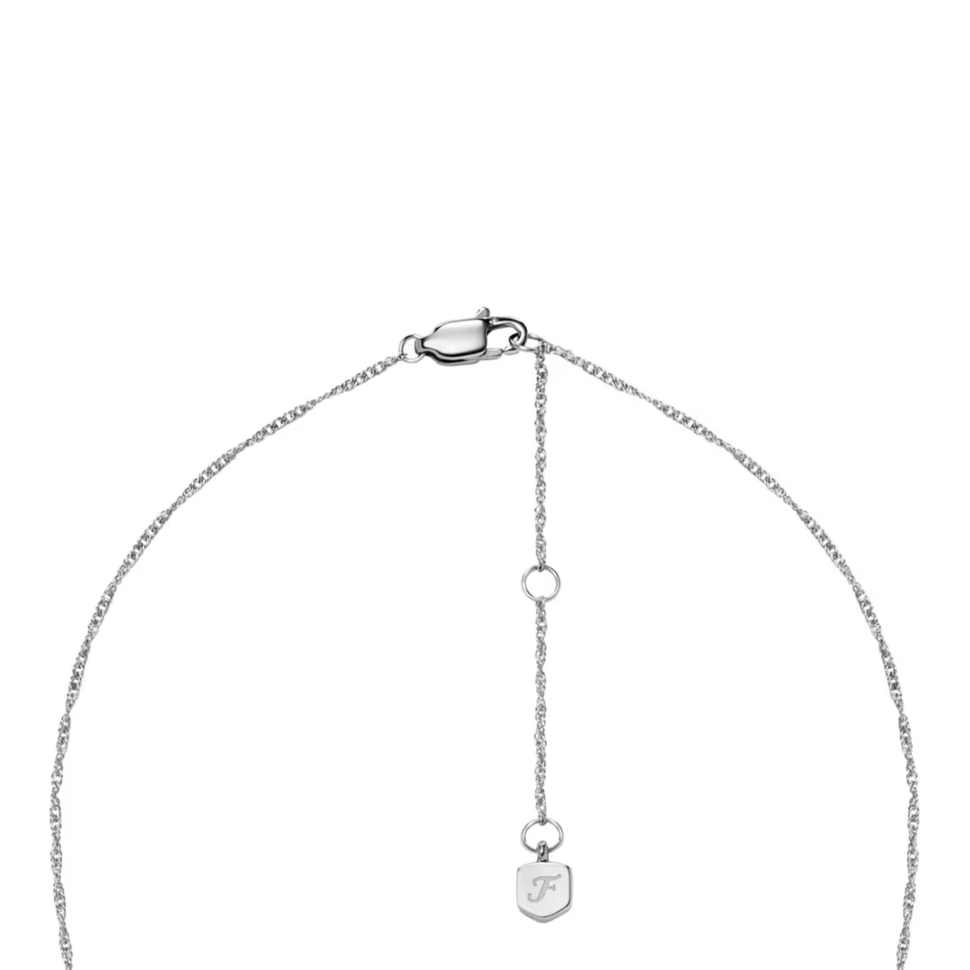 Fossil Legacy Heart Pendant Ladies Necklace JF04836040