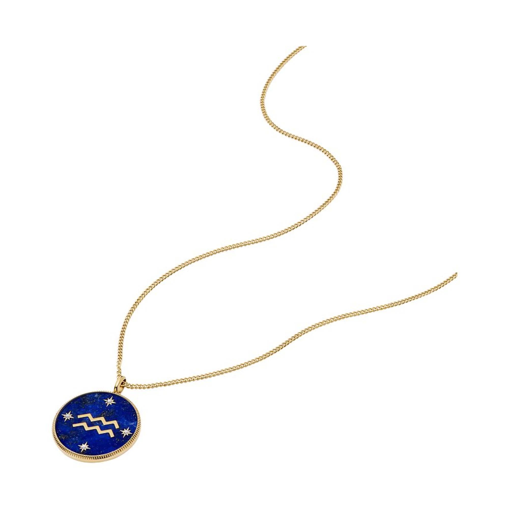 Fossil Aquarius Pendant Ladies Necklace JF04849710