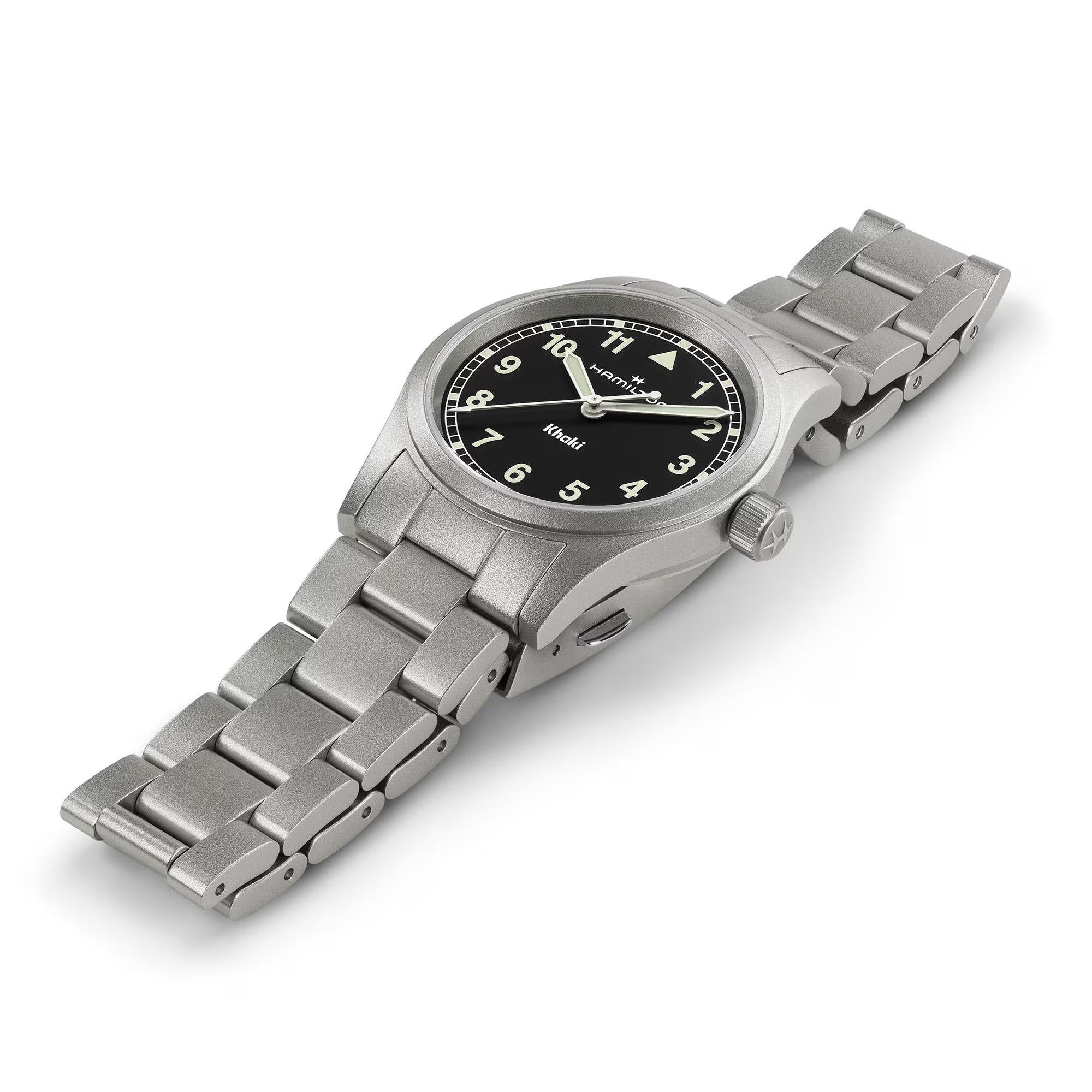 Hamilton Khaki Field H69301130 slim 33mm stainless steel case side profile