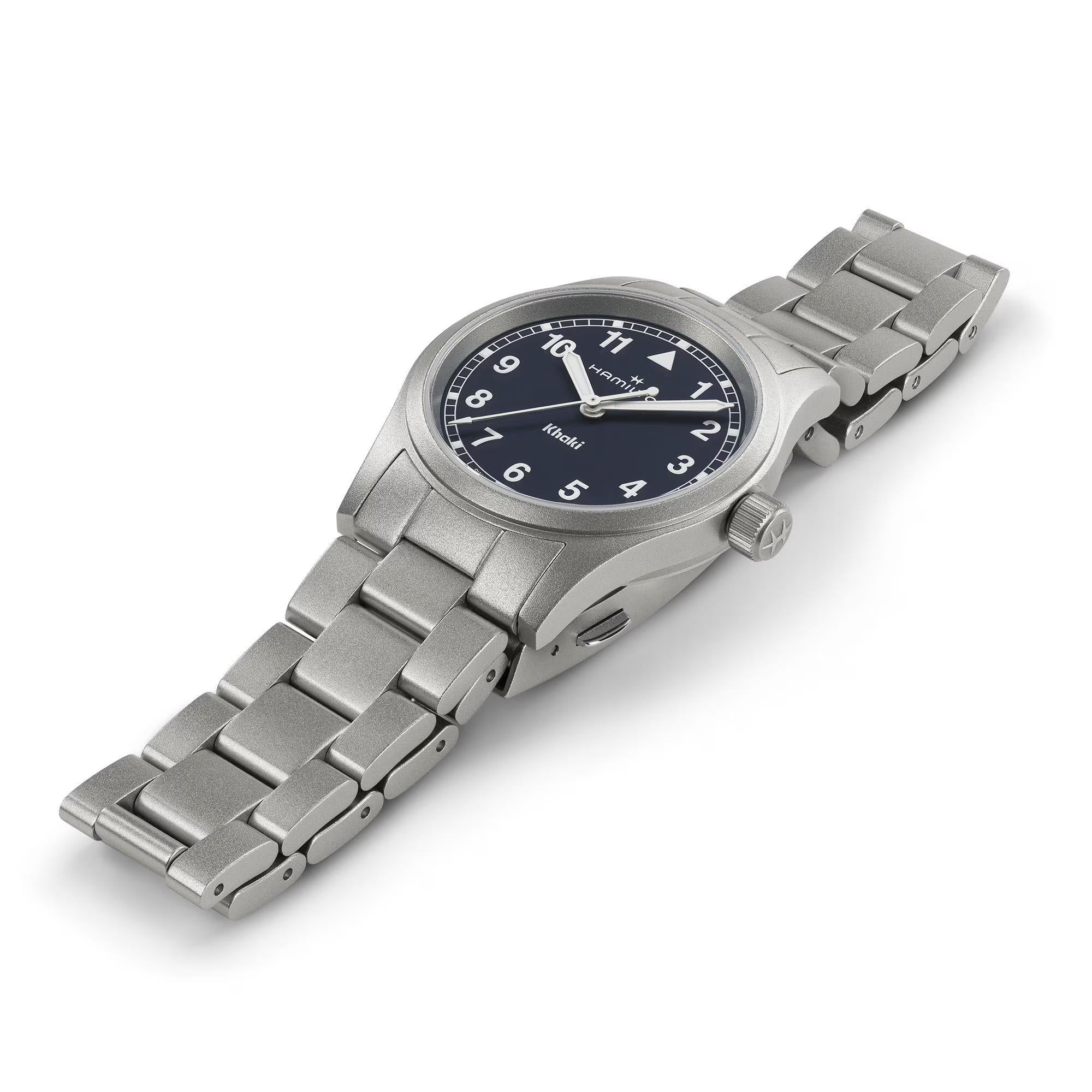 Hamilton Khaki Field H69301140 slim 33mm stainless steel case side profile