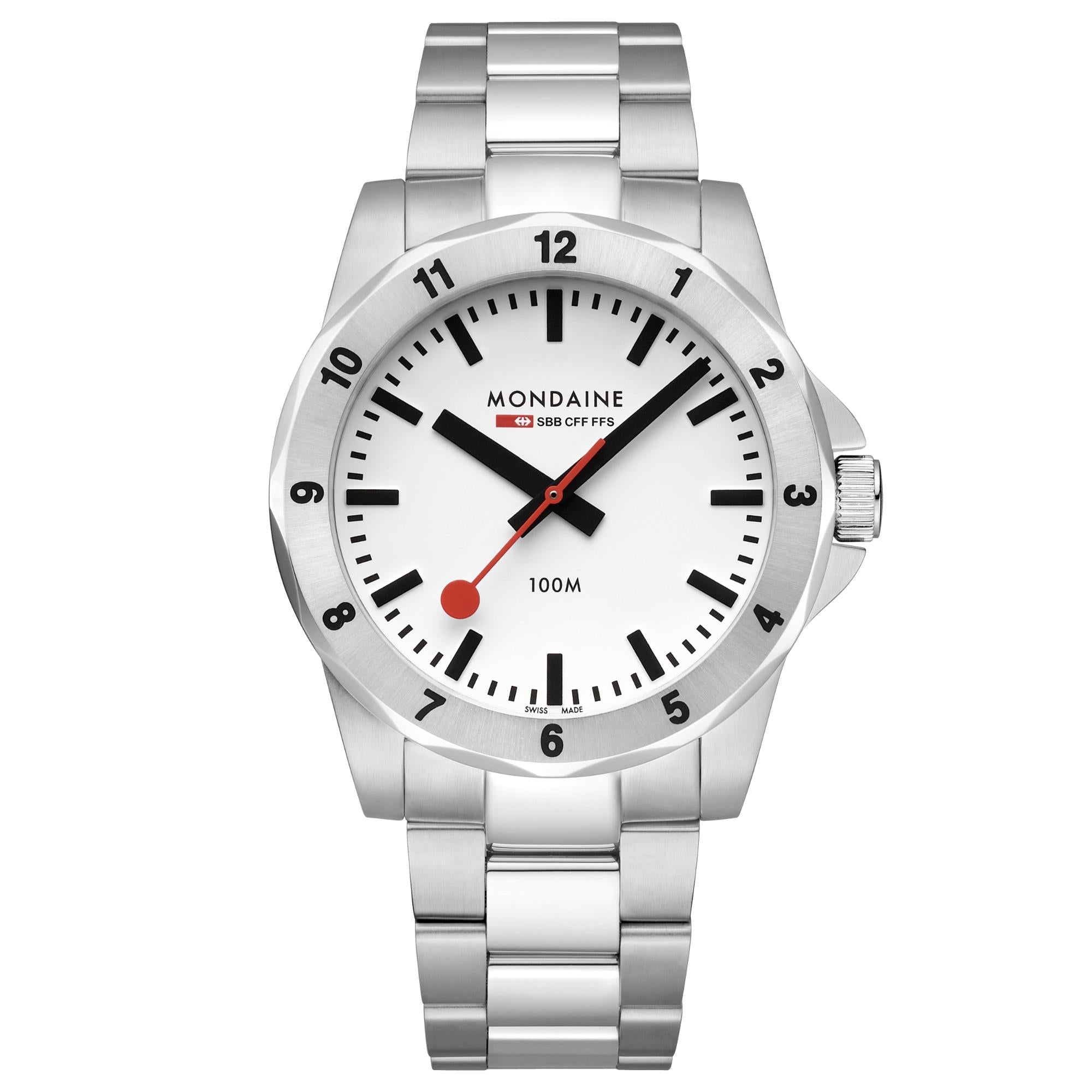 Mondaine Numeri Quartz White Dial Men's Watch MSN.4211B.SK