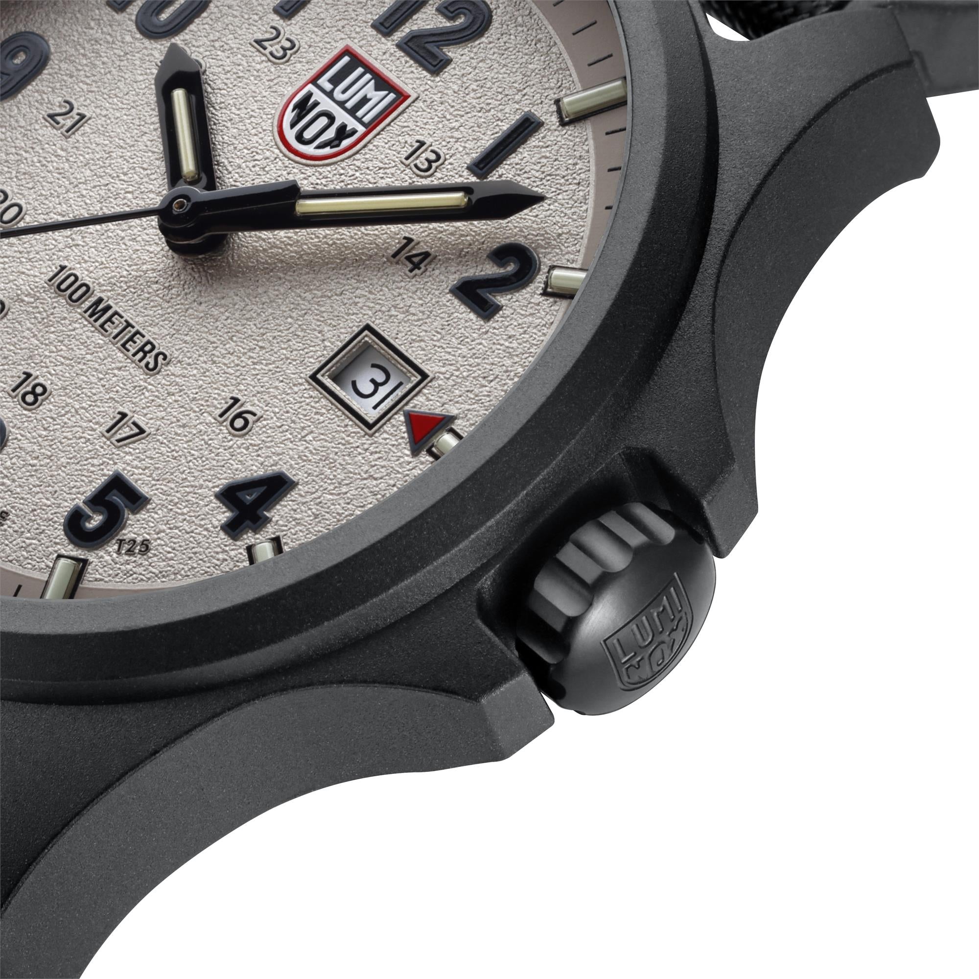 Luminox Atacama Field 43mm Graues Zifferblatt Textil Herren Quarz Uhr XL.1971.SET