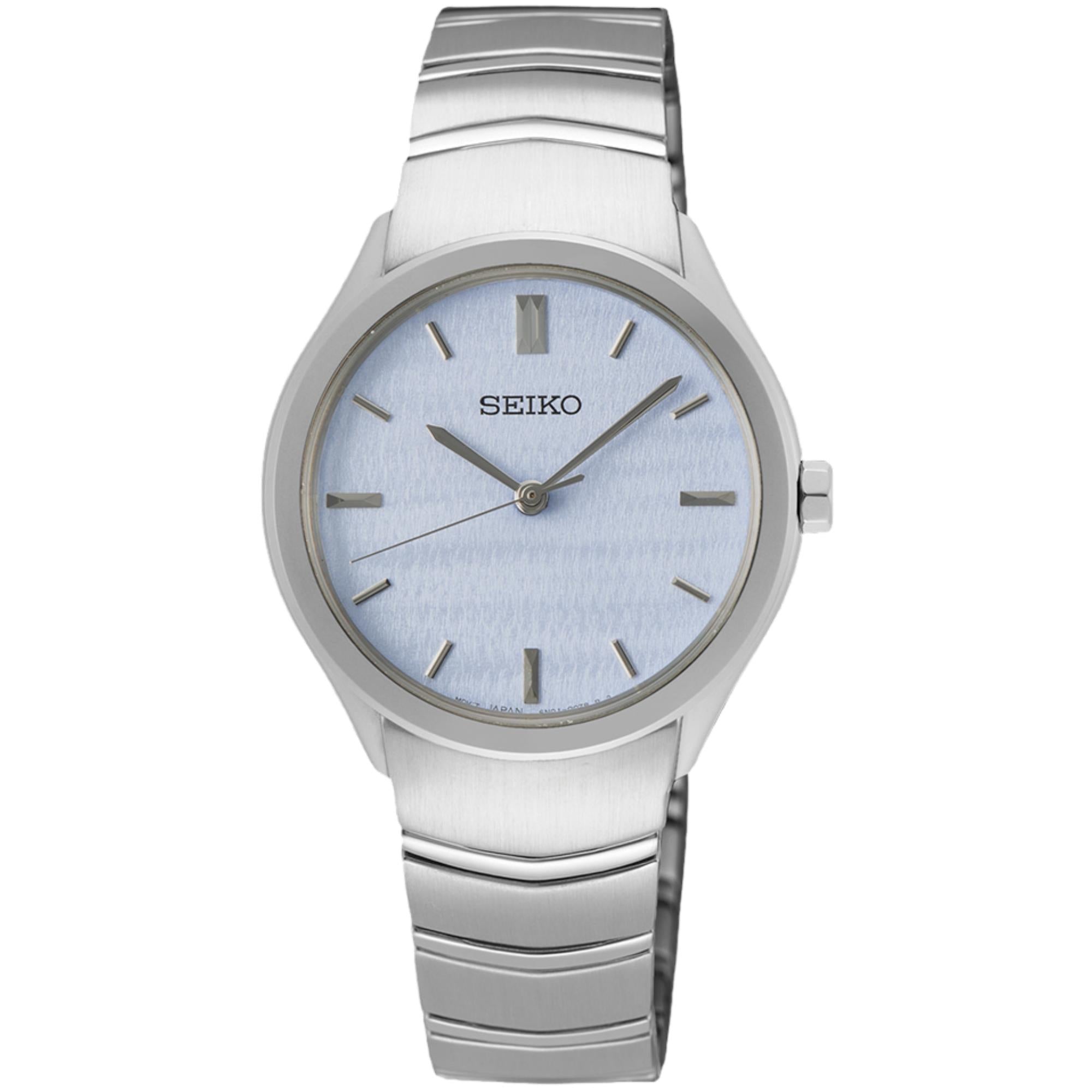 Seiko Conceptual 30mm Blue Dial Steel Ladies Quartz Watch SUR549P1