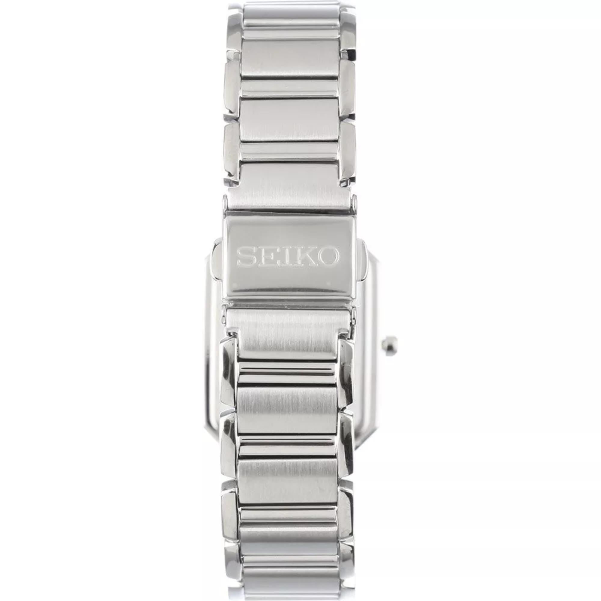 Seiko Conceptual Solar Weißes Perlmutt Zifferblatt Edelstahlarmband Damen Uhr SUP465P1