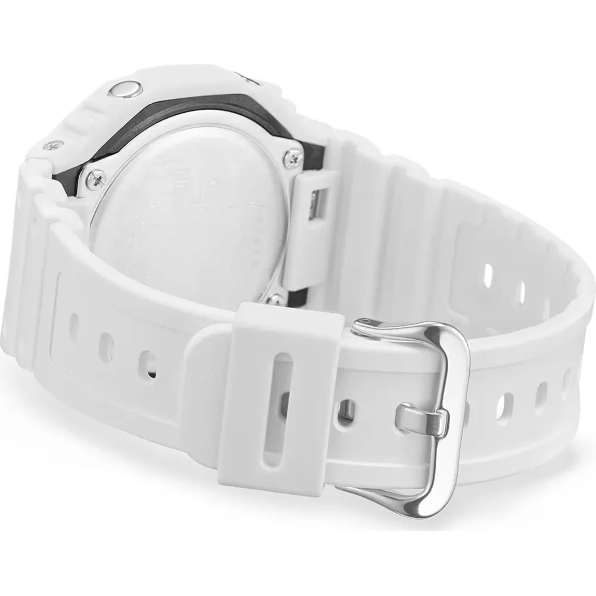 Casio G-Shock 2100 Series Analog-Digital White Dial Resin Strap Watch GA-2100-7A7ER