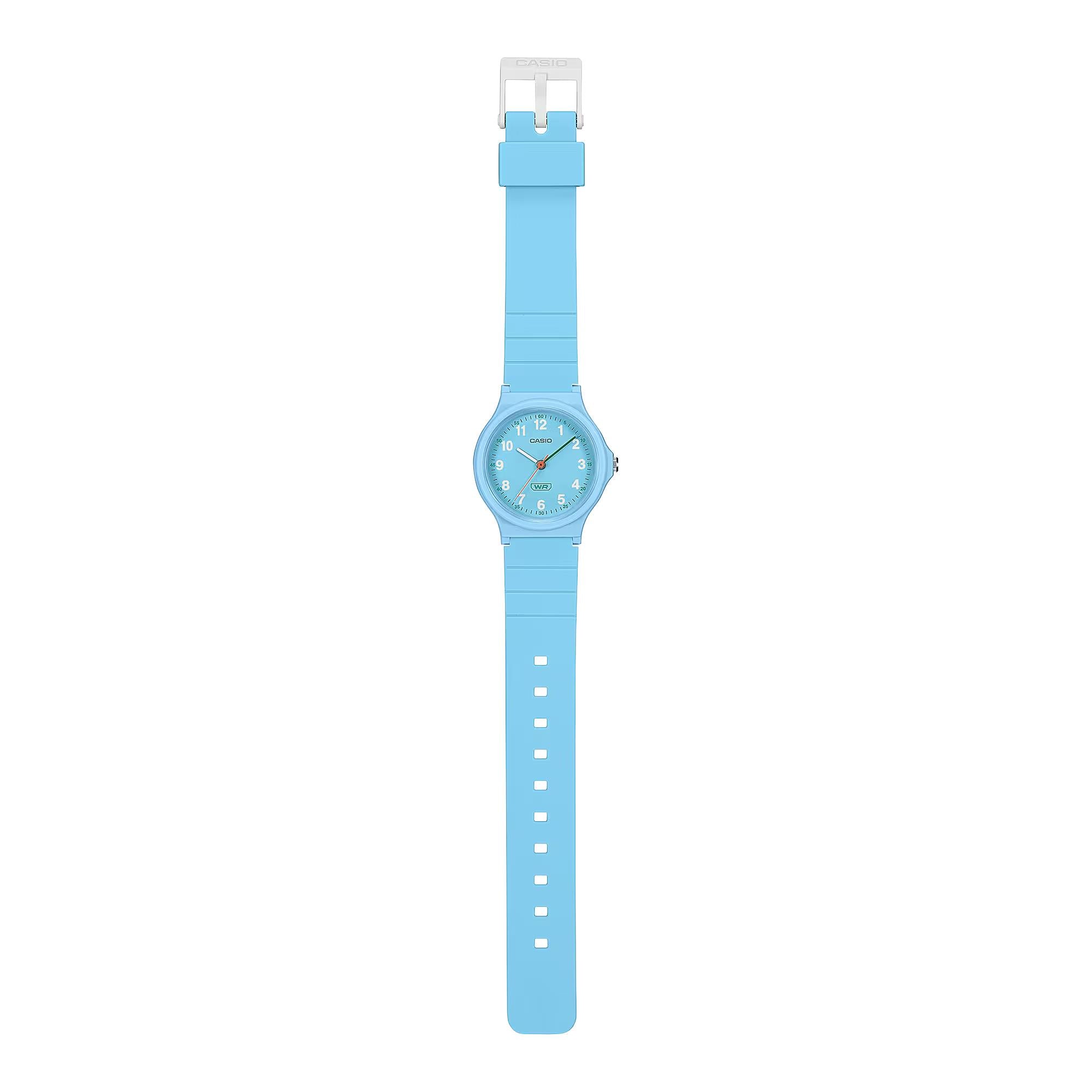 Casio POP Back-to-School Blaues Zifferblatt Kunststoffarmband Damen Uhr LQ-24B-2BEF