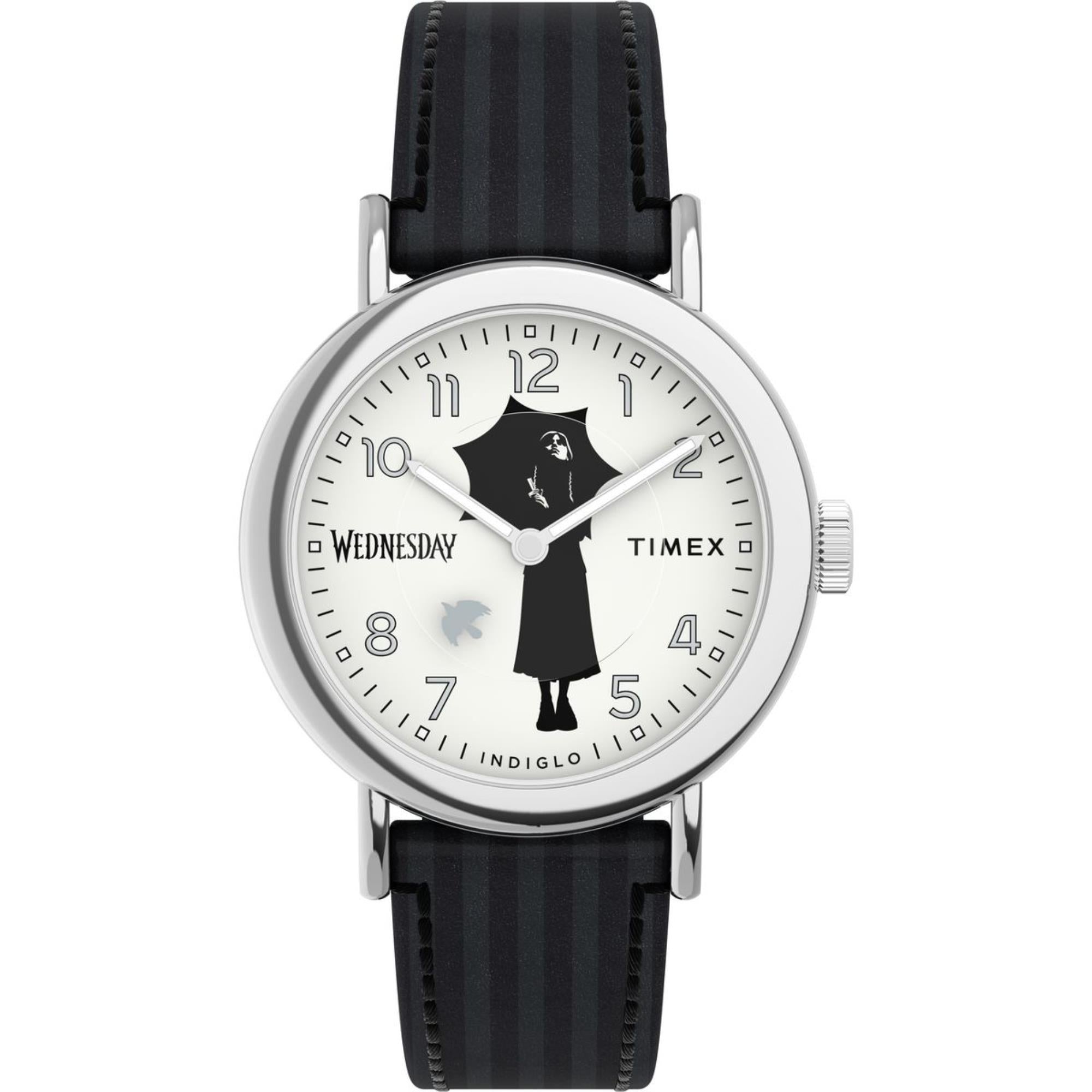 Timex Lab 37mm White Dial Leather Ladies Quartz Watch TW2Y19400