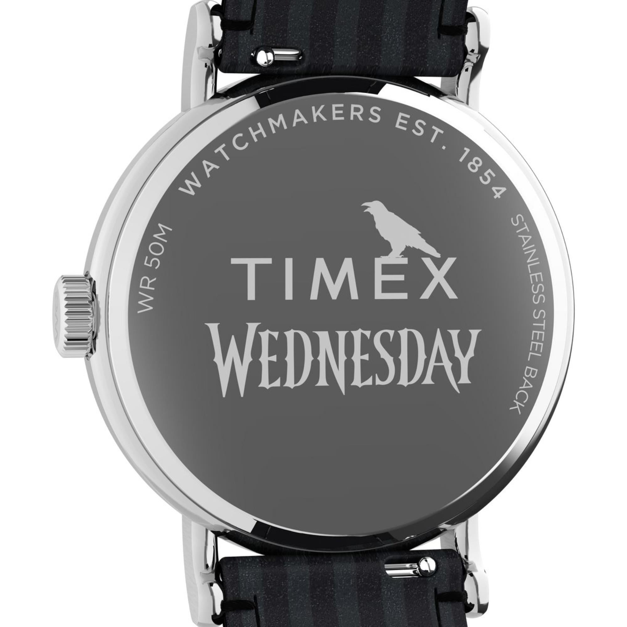 Timex Lab 37mm White Dial Leather Ladies Quartz Watch TW2Y19400