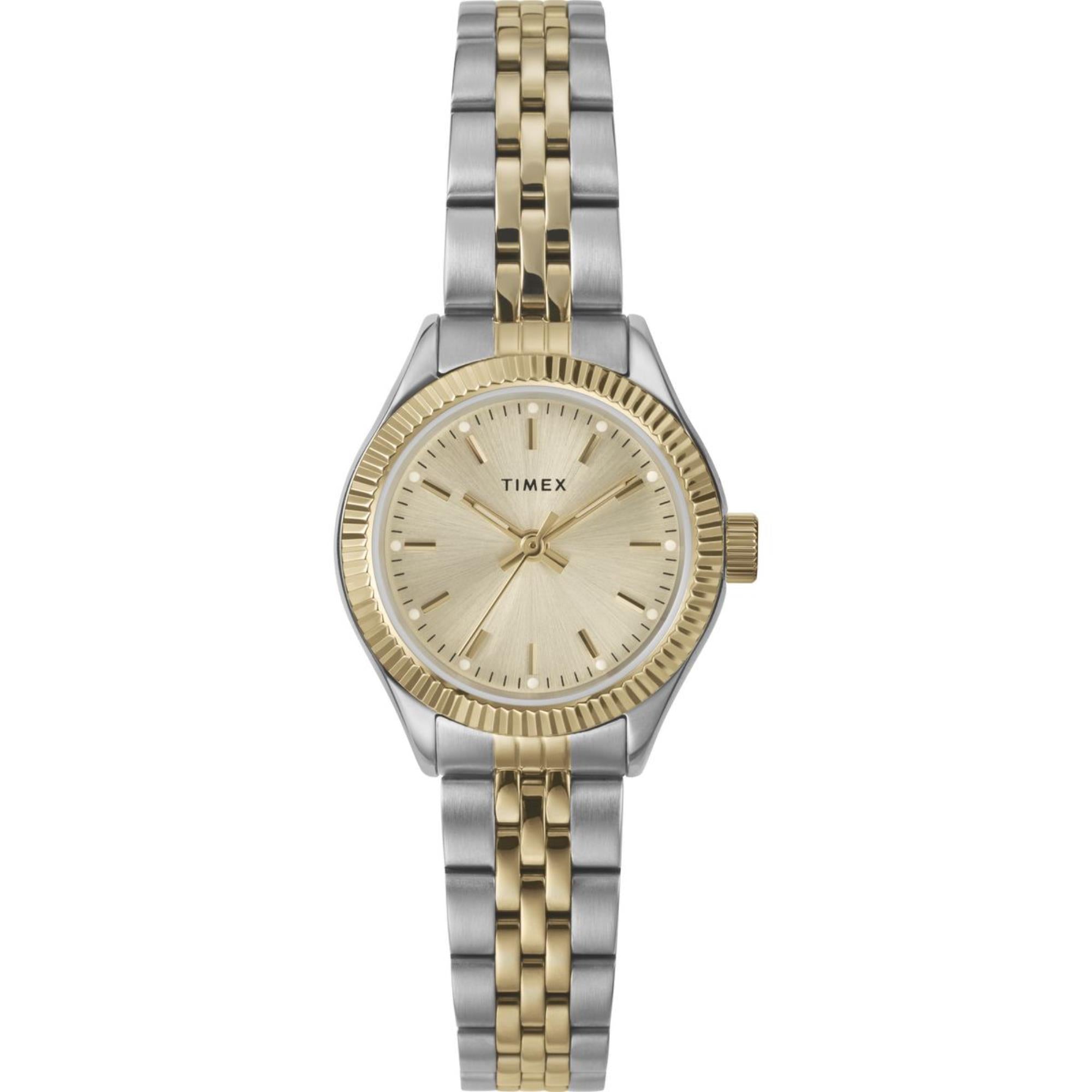 Timex Legacy 25mm Champagner Zifferblatt Stahl Damen Quarz Uhr TW2W90900