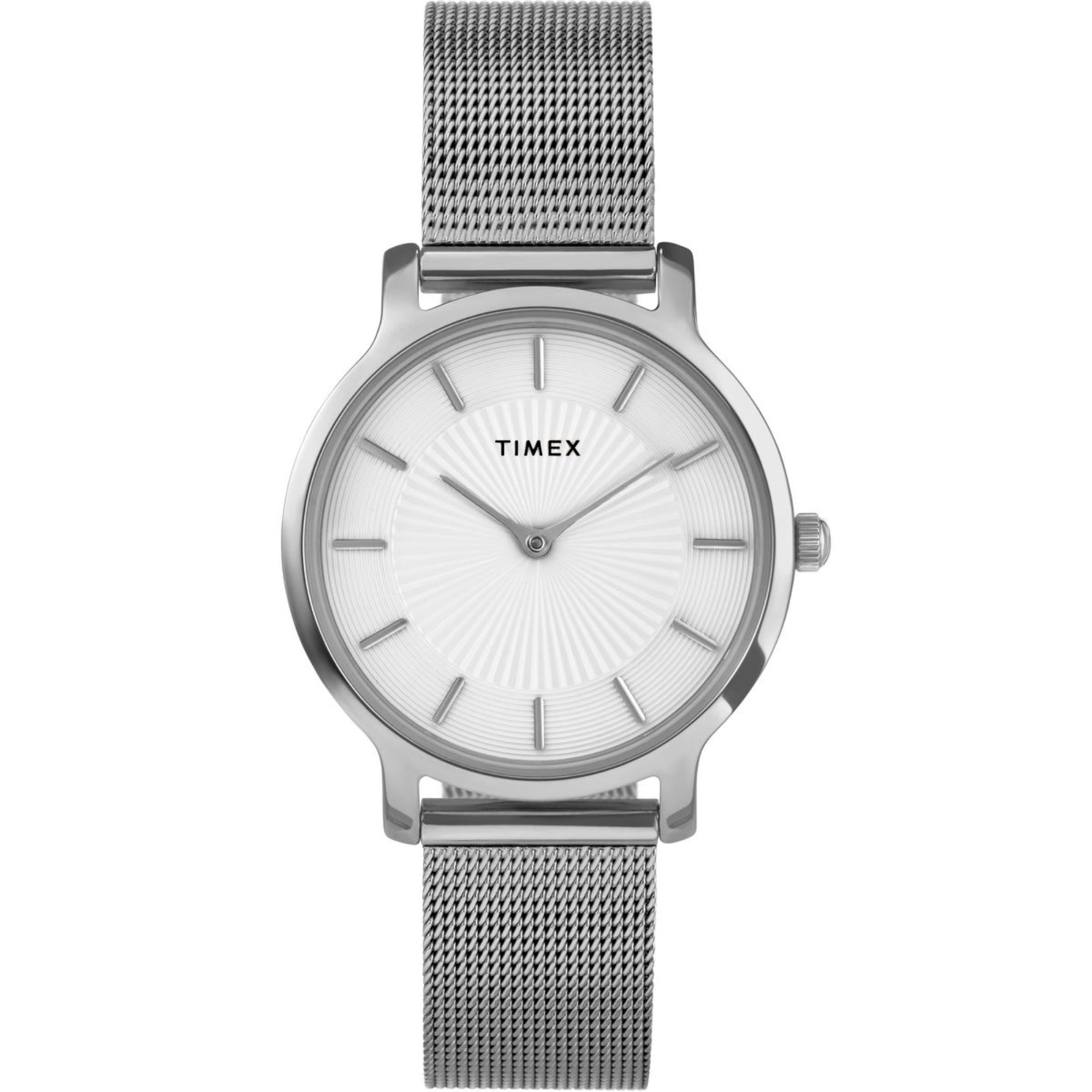 Timex Transcend Silver-Tone Dial Women's Watch TW2Y10200
