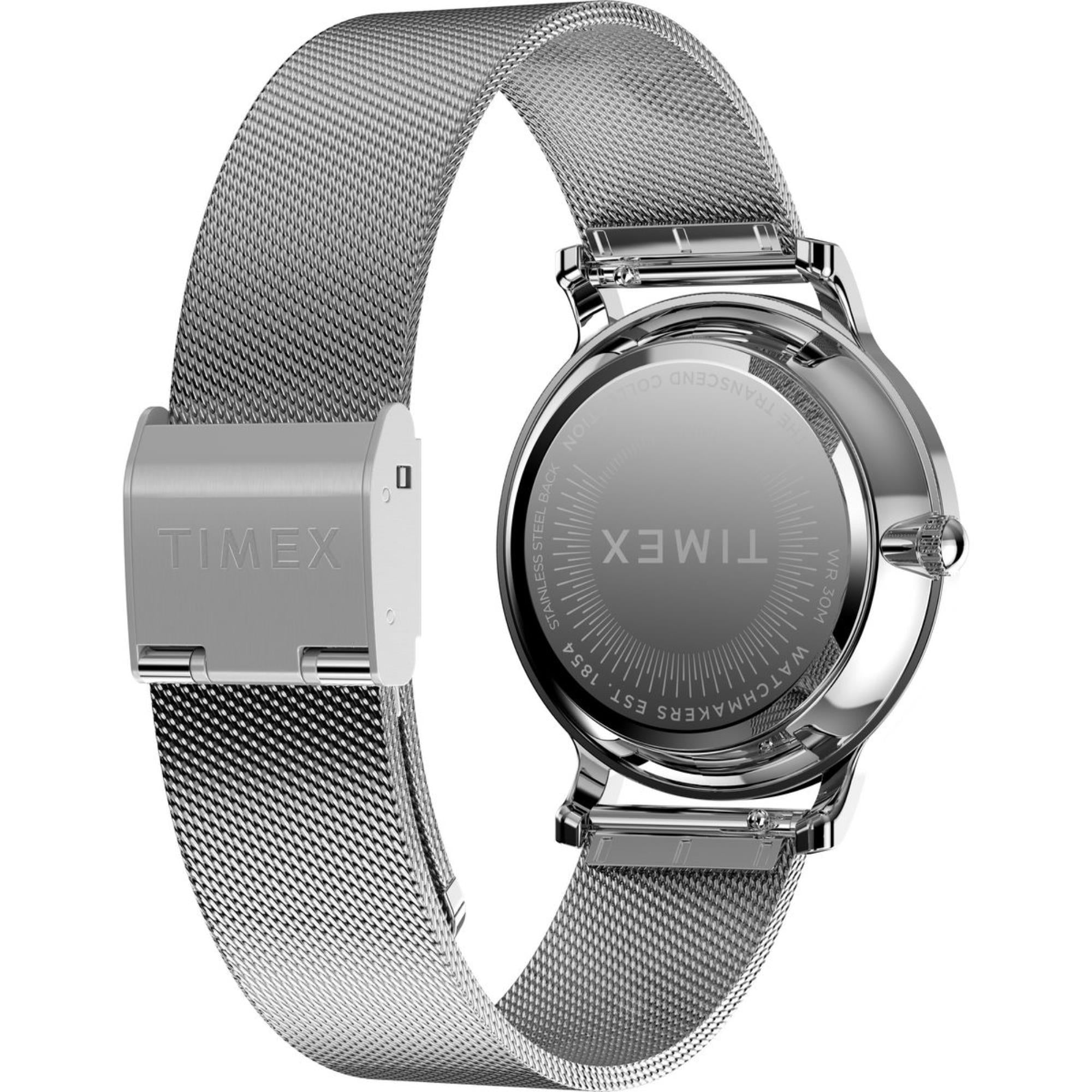 Timex Transcend Silver-Tone Dial Women's Watch TW2Y10200