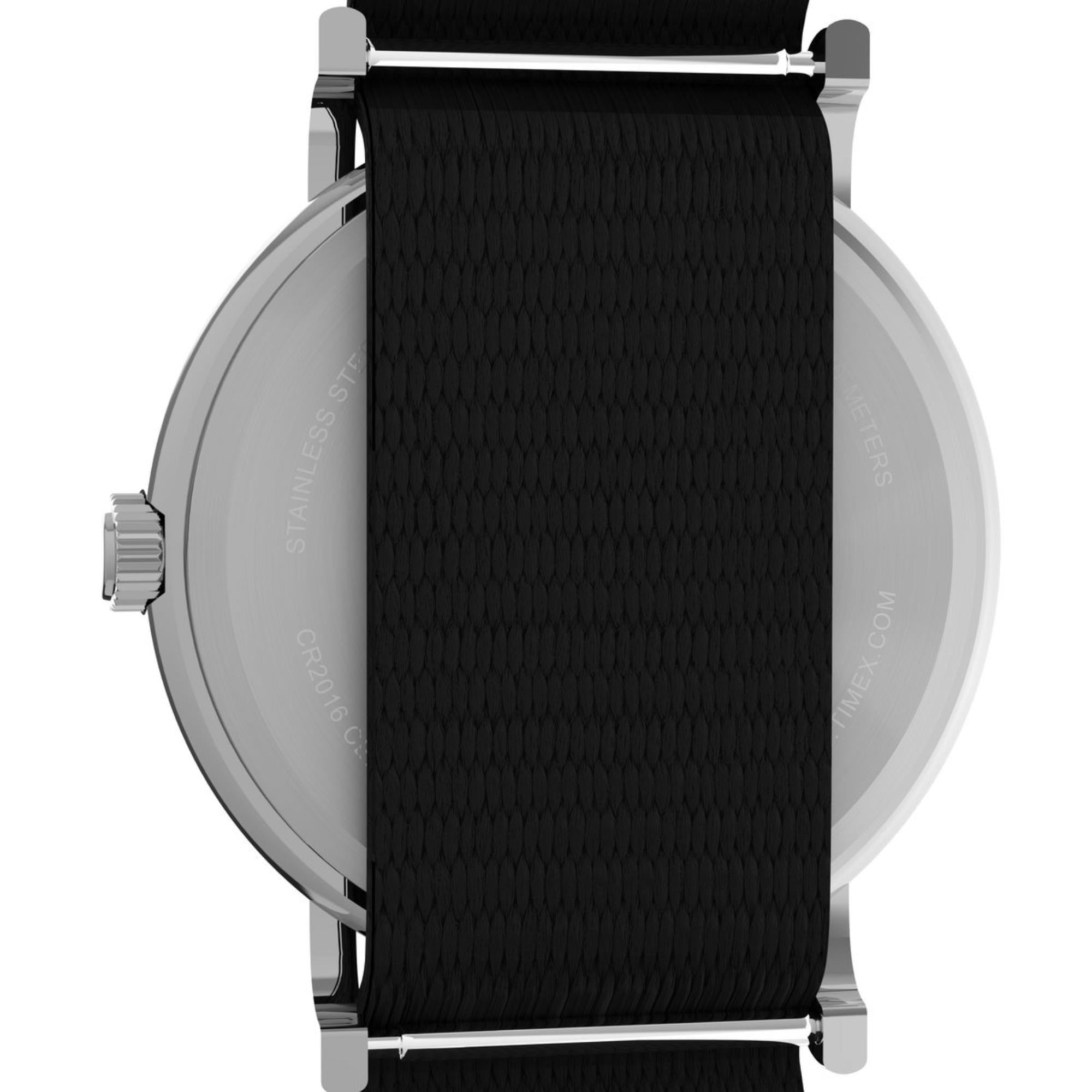 Timex Weekender 38mm Weiß Zifferblatt Stoff Damen Quarz Uhr TW2Y11800